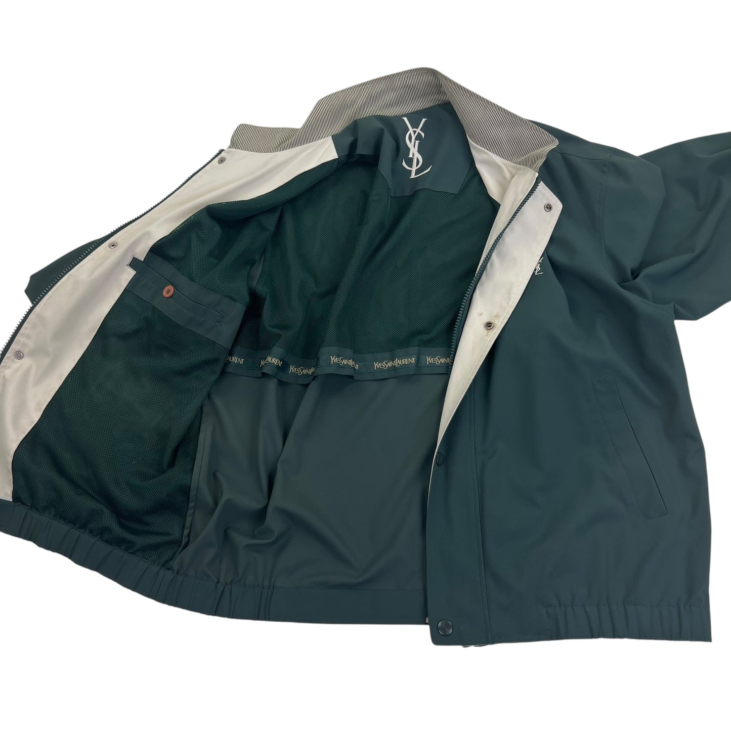 YSL Yves Saint Laurent Windbreaker Harrington Jacket - L