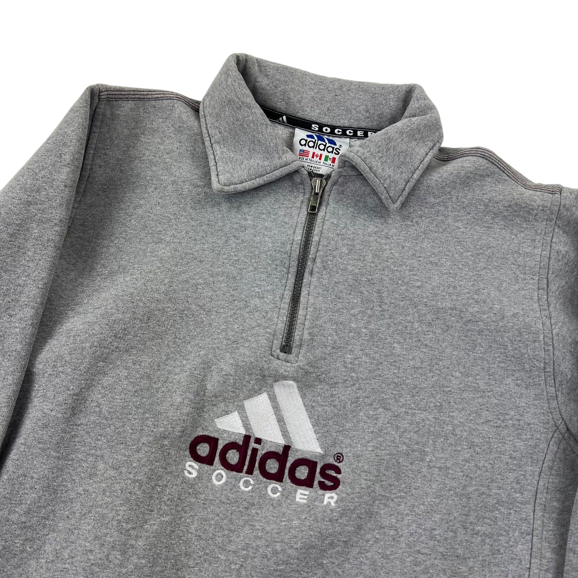 Adidas Equipment Soccer 1/4 Zip Sweater - M Sweaters Adidas coat outerwear pufferseason second hand vintage shop österreich germany deutschland angebot daunenjacke winterjacke jacke
