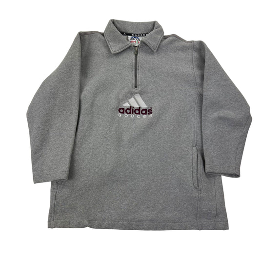 Adidas Equipment Soccer 1/4 Zip Sweater - M Sweaters Adidas coat outerwear pufferseason second hand vintage shop österreich germany deutschland angebot daunenjacke winterjacke jacke