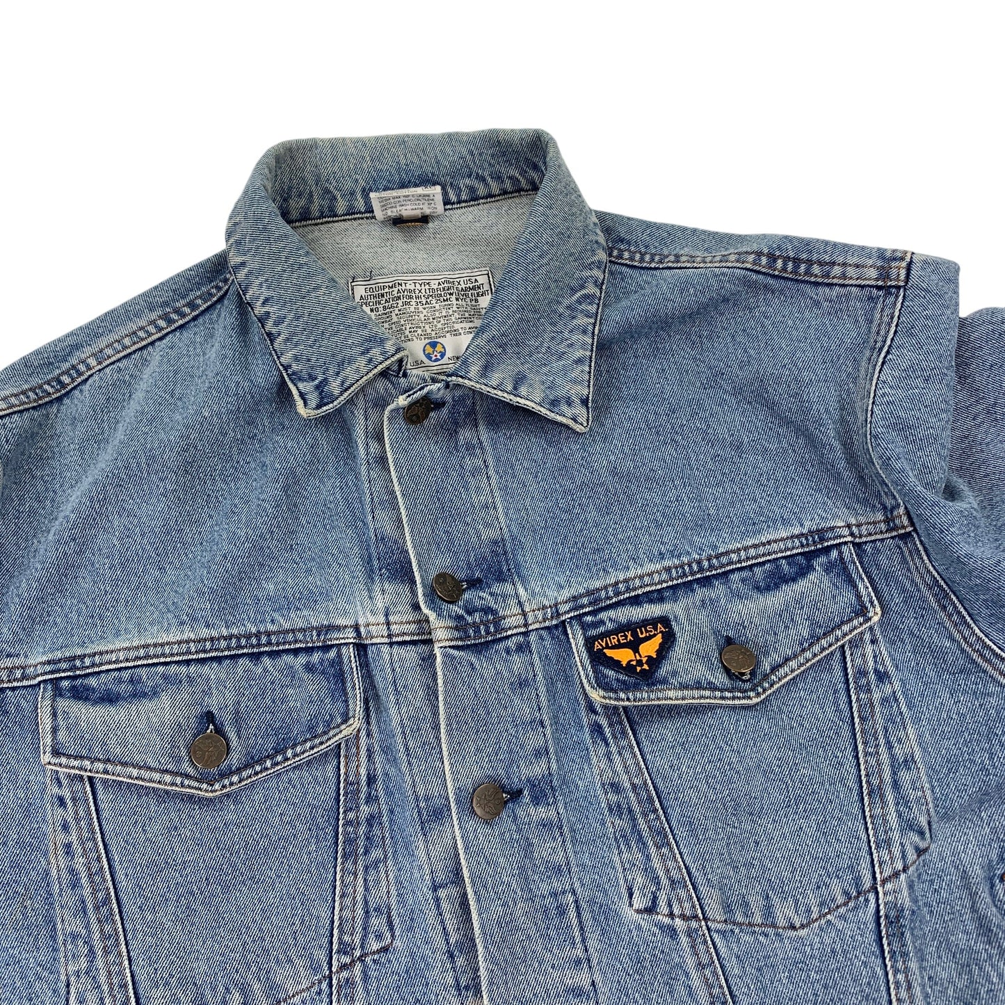 Avirex Jeans Jacket - XL Windbreakers Avirex coat outerwear pufferseason second hand vintage shop österreich germany deutschland angebot daunenjacke winterjacke jacke