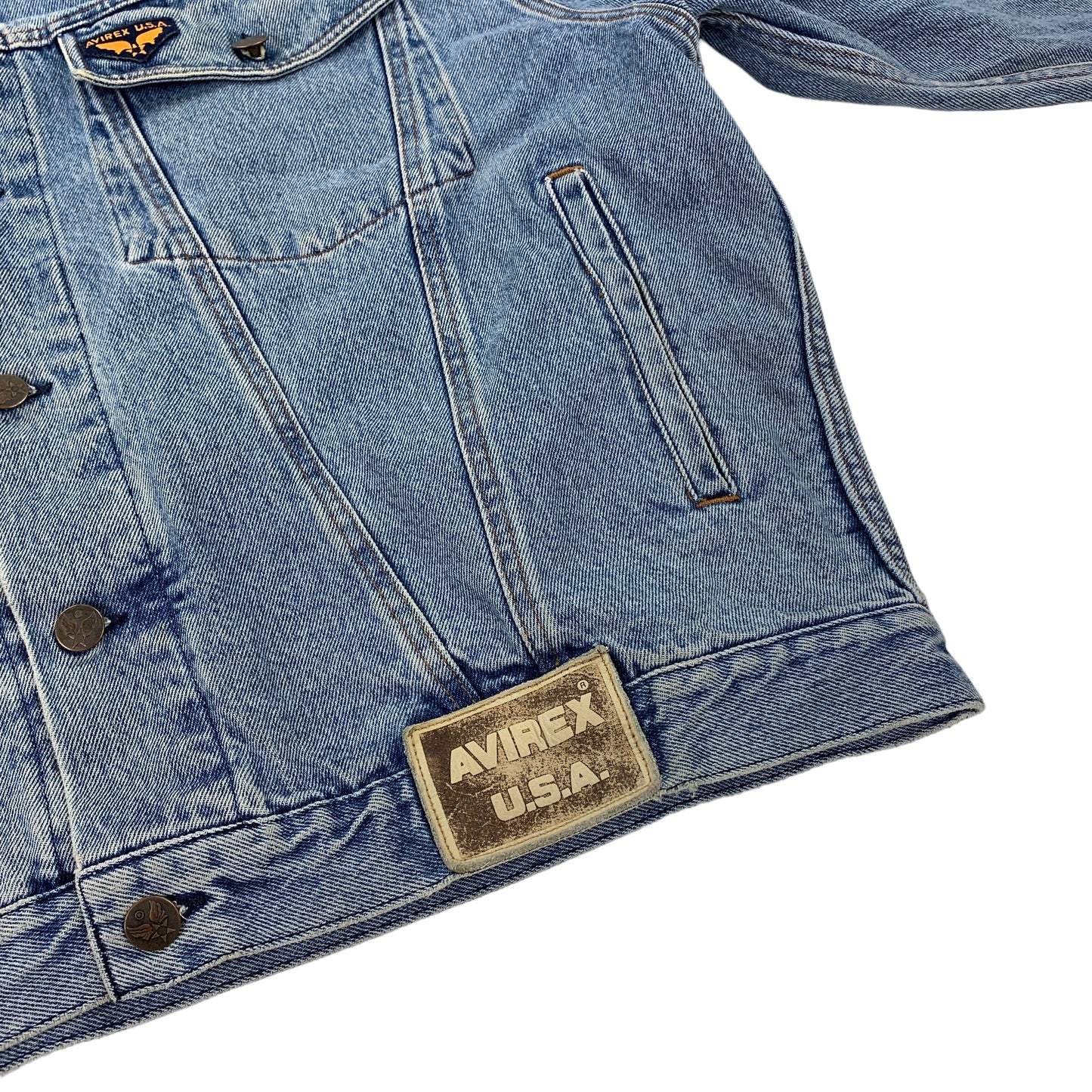 Avirex Jeans Jacket - XL Windbreakers Avirex coat outerwear pufferseason second hand vintage shop österreich germany deutschland angebot daunenjacke winterjacke jacke