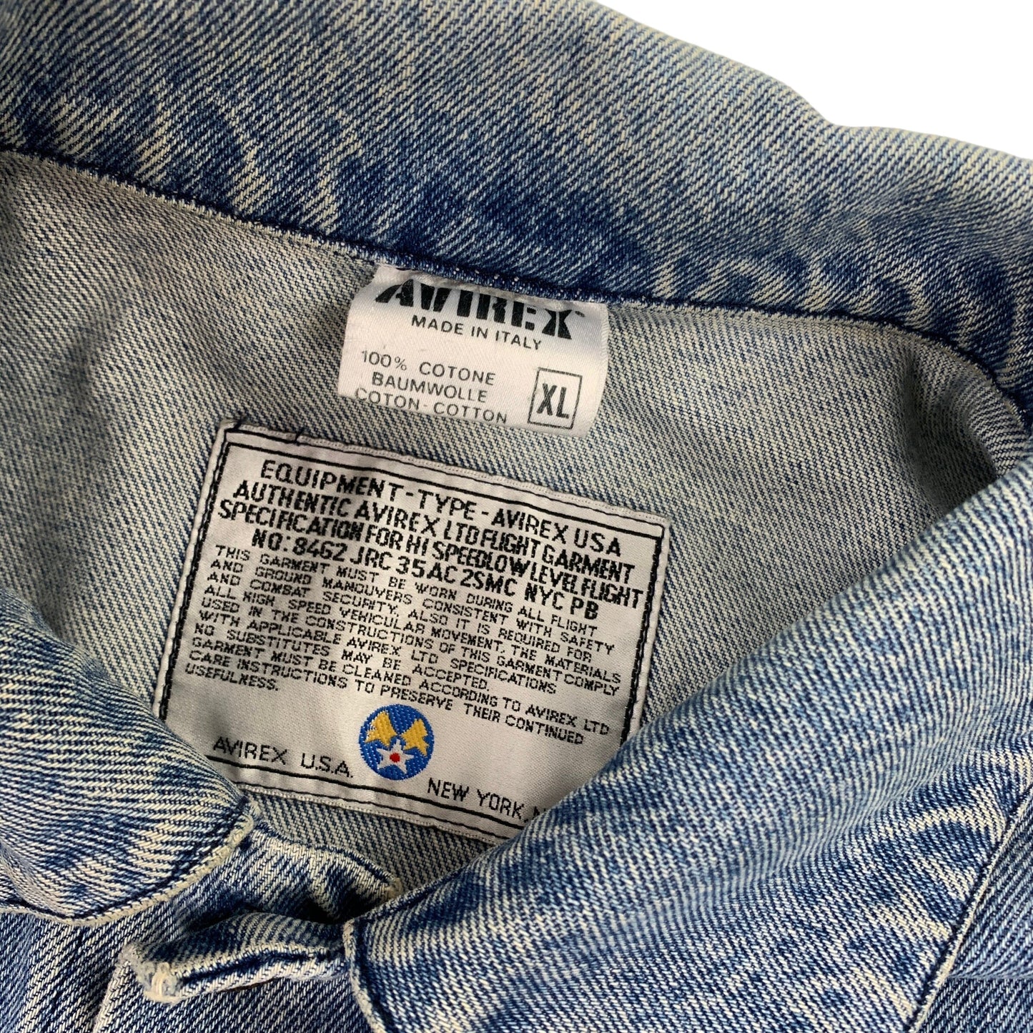 Avirex Jeans Jacket - XL Windbreakers Avirex coat outerwear pufferseason second hand vintage shop österreich germany deutschland angebot daunenjacke winterjacke jacke