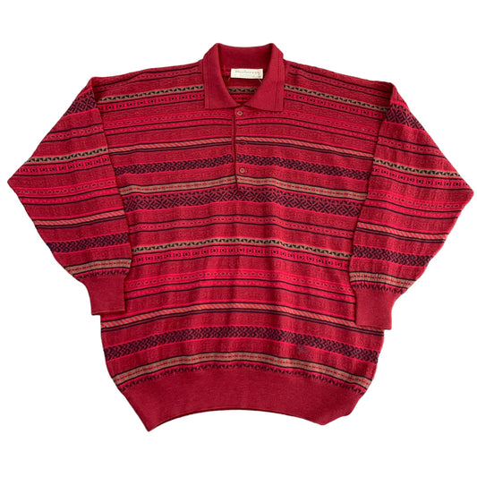 Burberry Knit Polo Shirt / Sweater - XL Burberry Burberry coat outerwear pufferseason second hand vintage shop österreich germany deutschland angebot daunenjacke winterjacke jacke