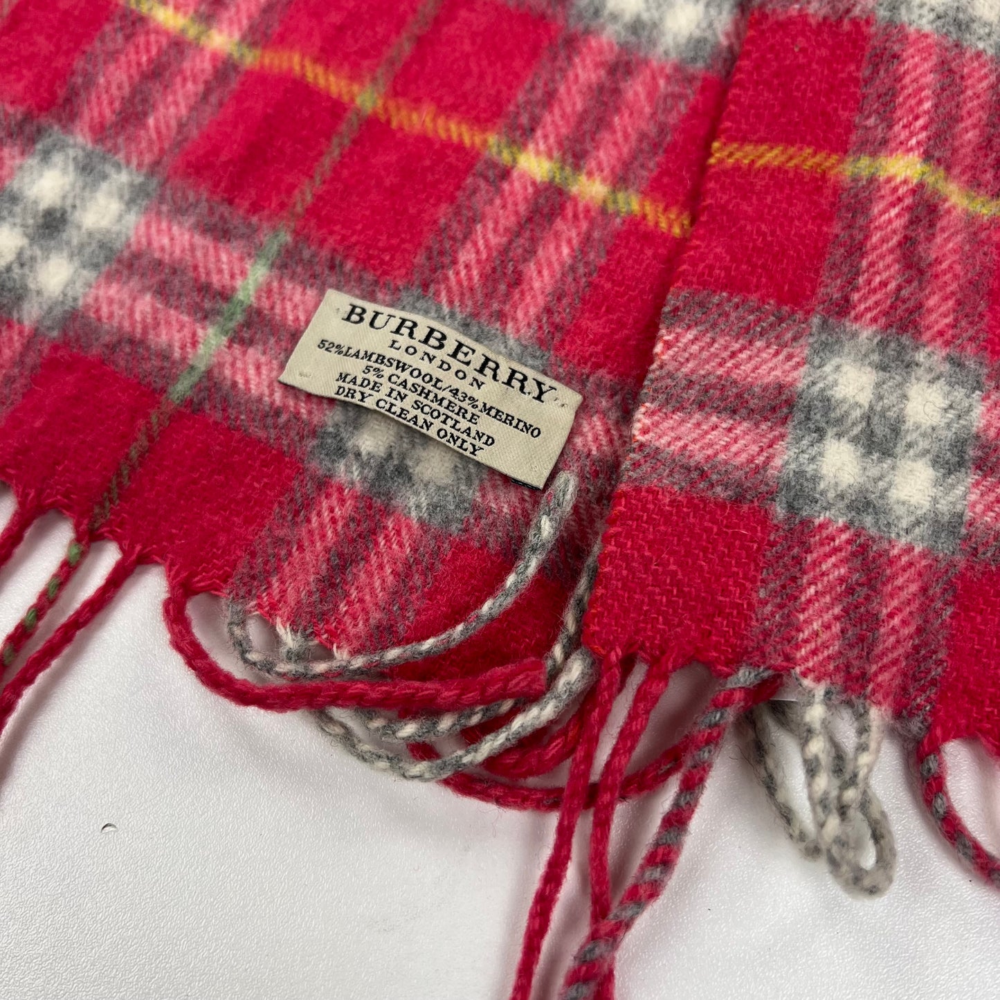 Burberry Schal Scarf Muffler Cashmere Merino Lambswool