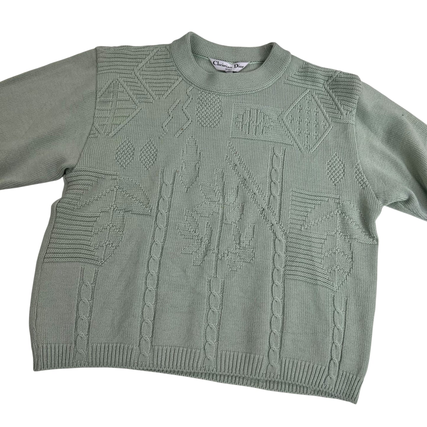 Christian Dior Knit Sweater - Women L Sweaters Dior coat outerwear pufferseason second hand vintage shop österreich germany deutschland angebot daunenjacke winterjacke jacke