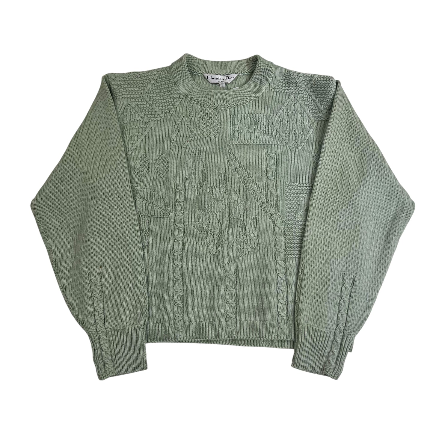 Christian Dior Knit Sweater - Women L Sweaters Dior coat outerwear pufferseason second hand vintage shop österreich germany deutschland angebot daunenjacke winterjacke jacke