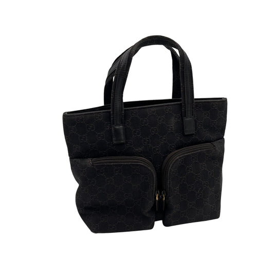 Gucci GG canvas Pocket Handbag Clutch Evening Bag