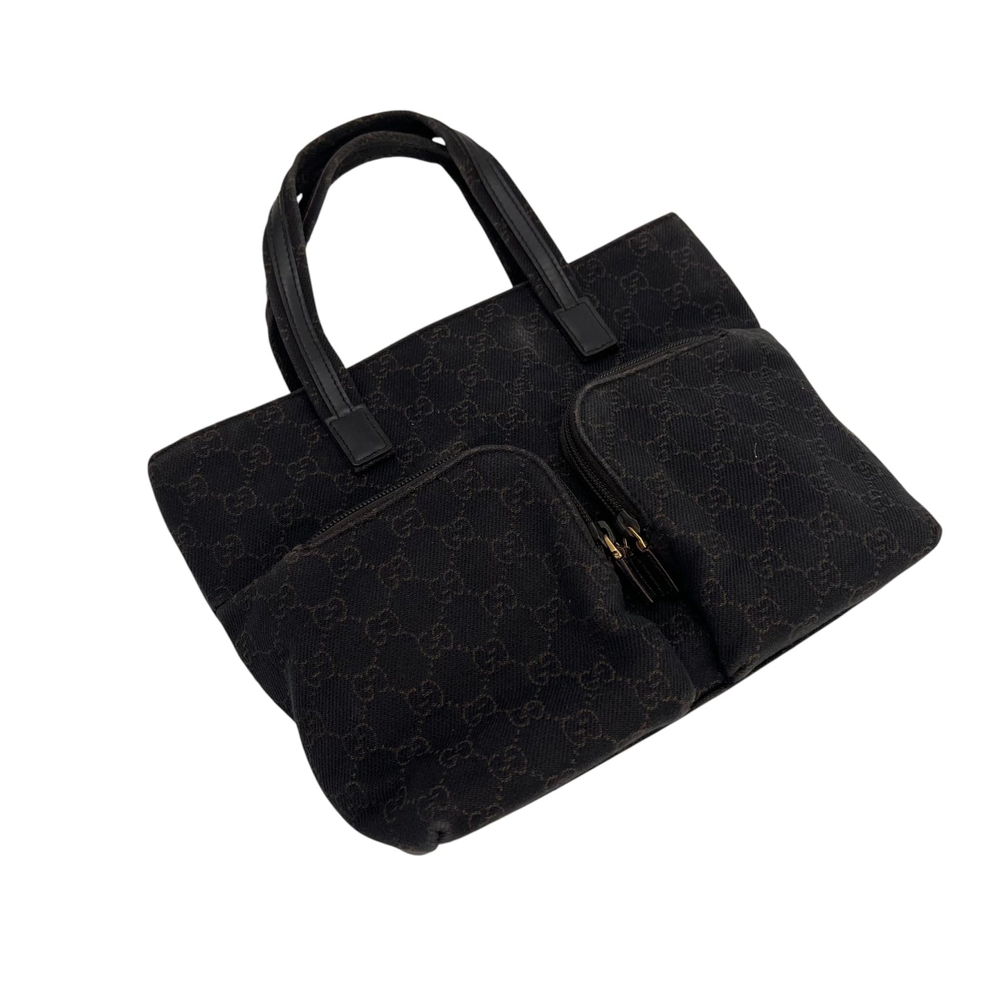 Gucci GG canvas Pocket Handbag Clutch Evening Bag