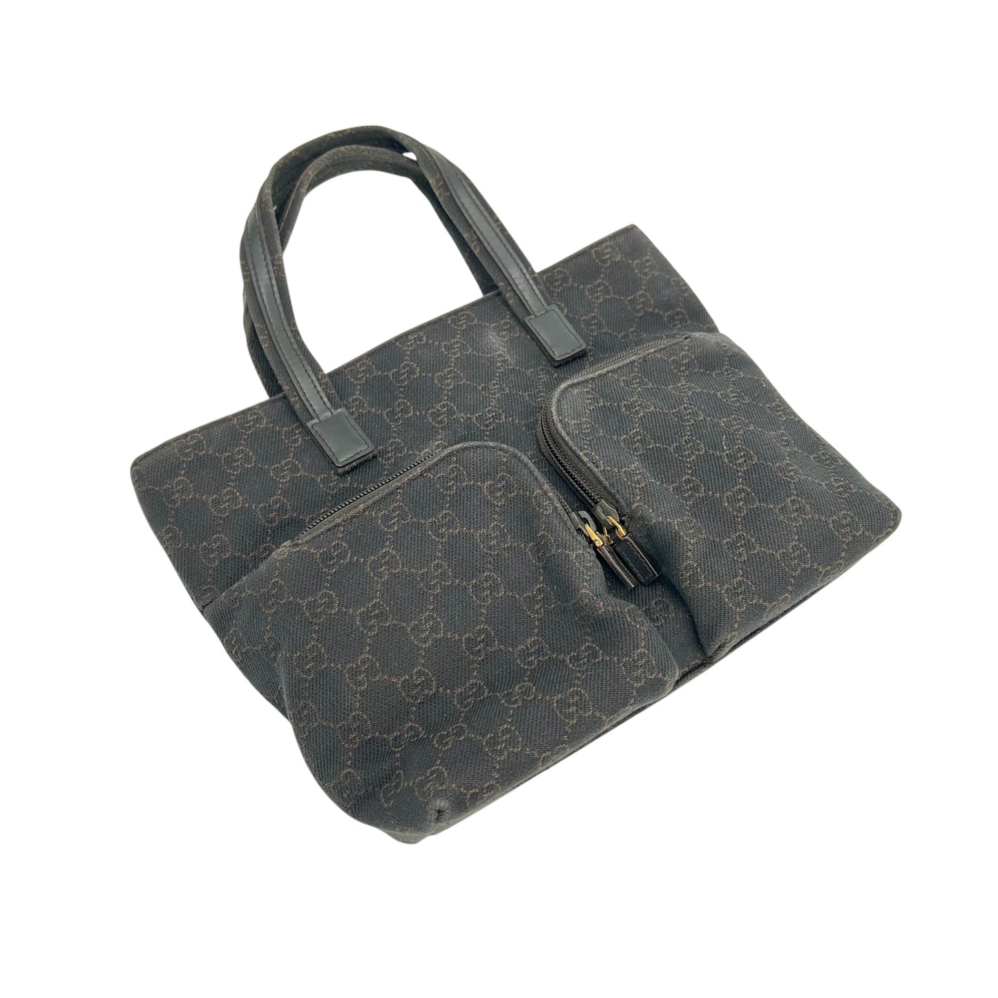 Gucci GG canvas Pocket Handbag Clutch Evening Bag