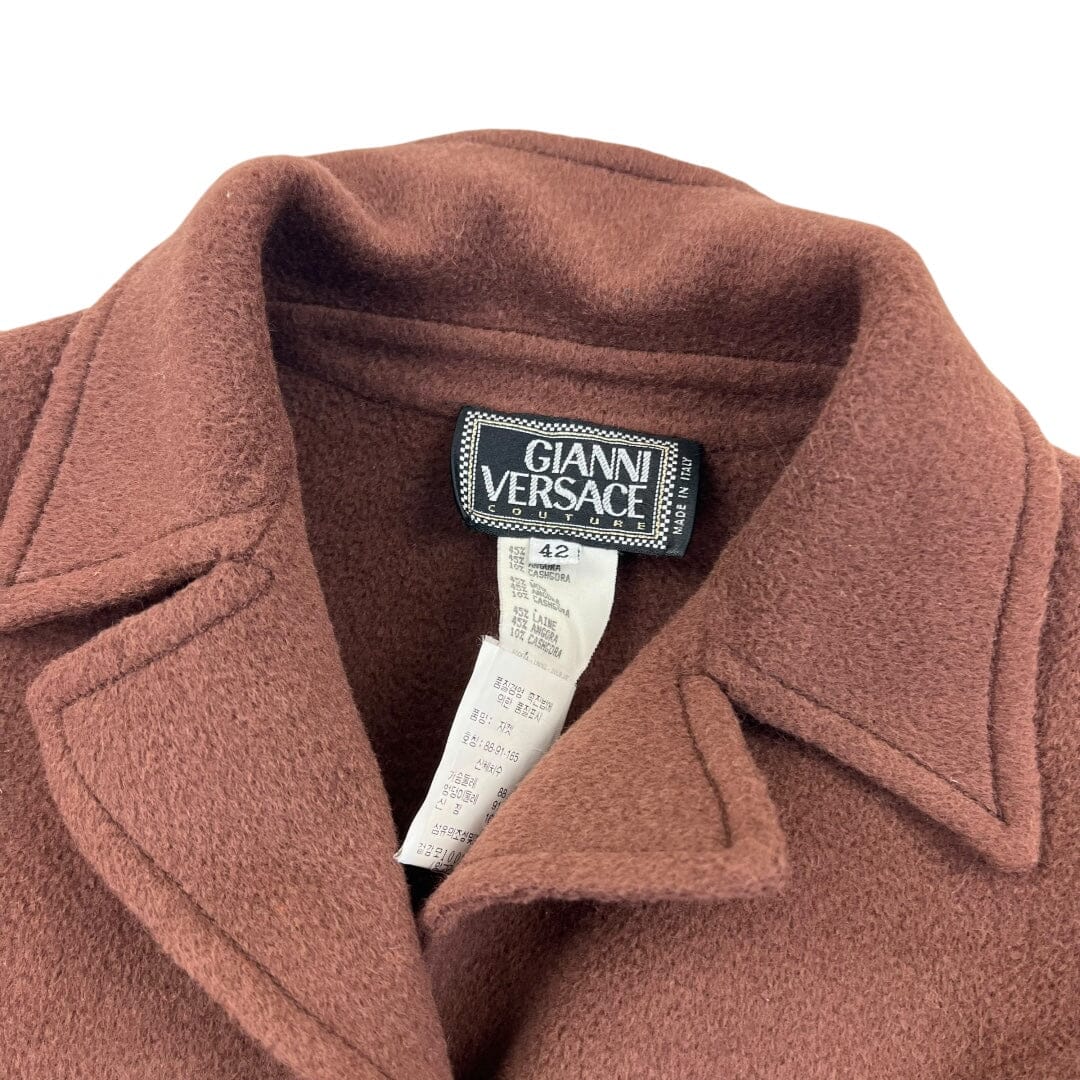 Gianni Versace Couture Cashmere Coat Jacket - Women M 42 Windbreakers Gianni Versace coat outerwear pufferseason second hand vintage shop österreich germany deutschland angebot daunenjacke winterjacke jacke