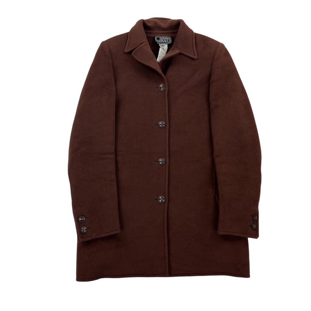 Gianni Versace Couture Cashmere Coat Jacket - Women M 42 Windbreakers Gianni Versace coat outerwear pufferseason second hand vintage shop österreich germany deutschland angebot daunenjacke winterjacke jacke