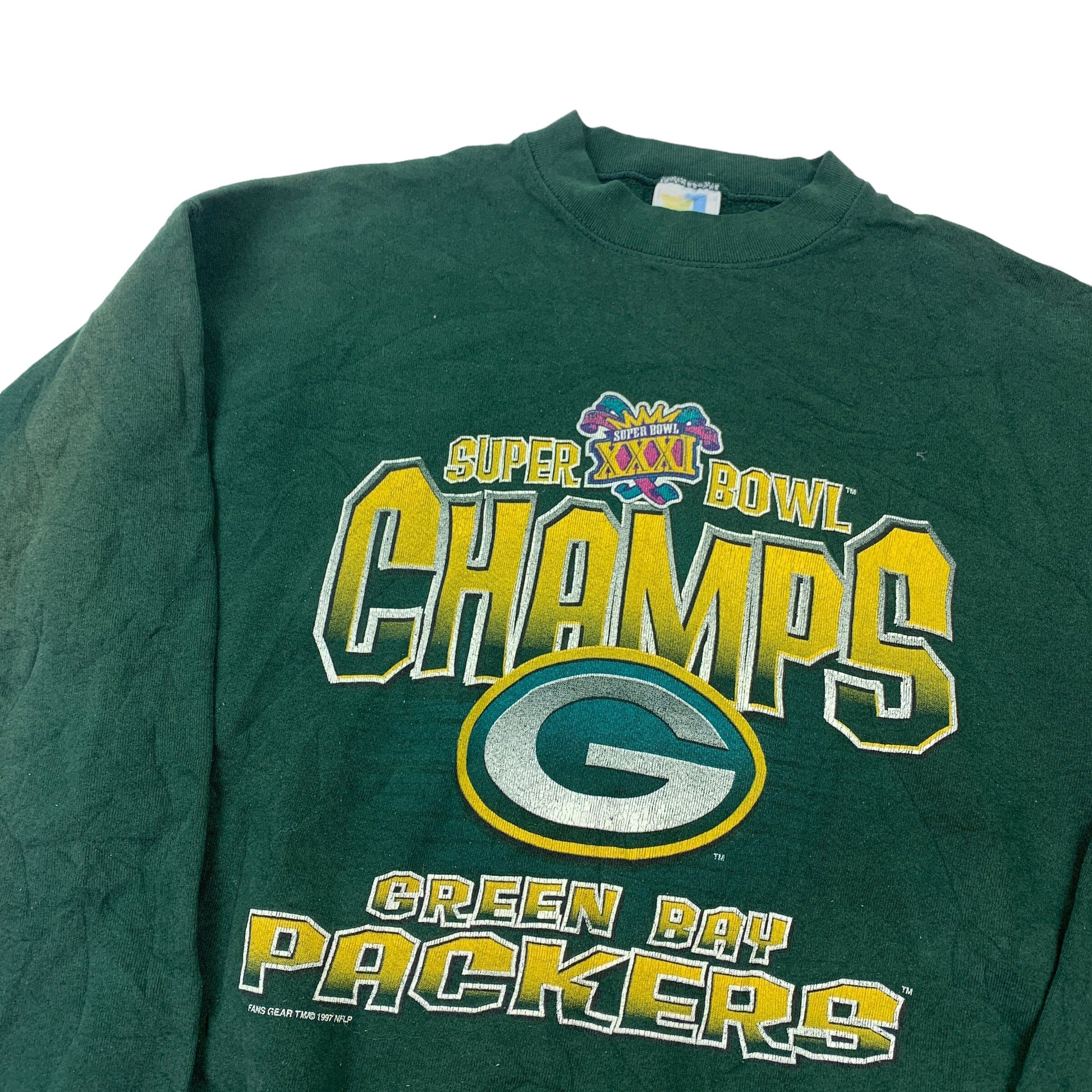 Greenbay Packers Super Bowl XXXI Sweater - XL Sweaters NFL coat outerwear pufferseason second hand vintage shop österreich germany deutschland angebot daunenjacke winterjacke jacke