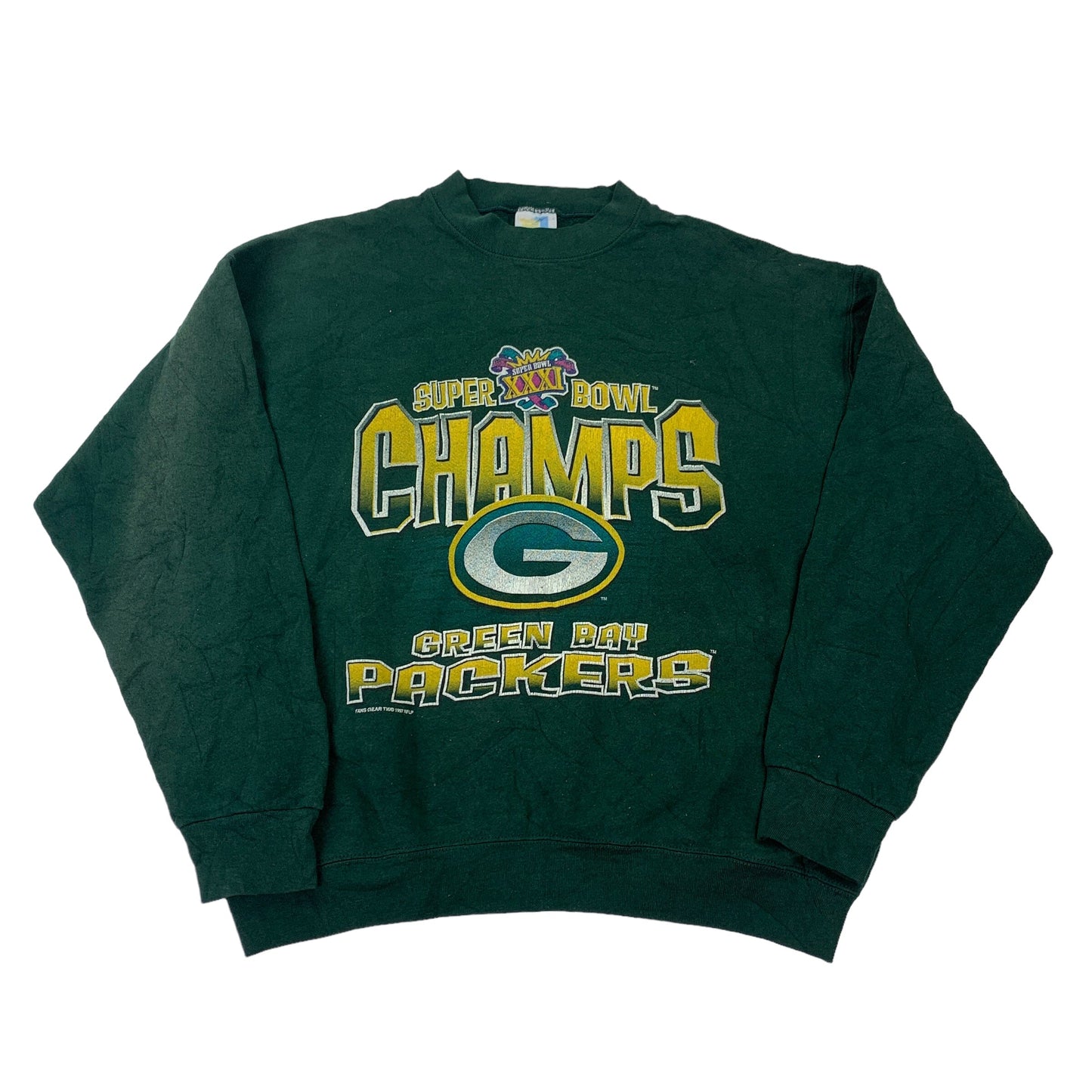 Greenbay Packers Super Bowl XXXI Sweater - XL Sweaters NFL coat outerwear pufferseason second hand vintage shop österreich germany deutschland angebot daunenjacke winterjacke jacke