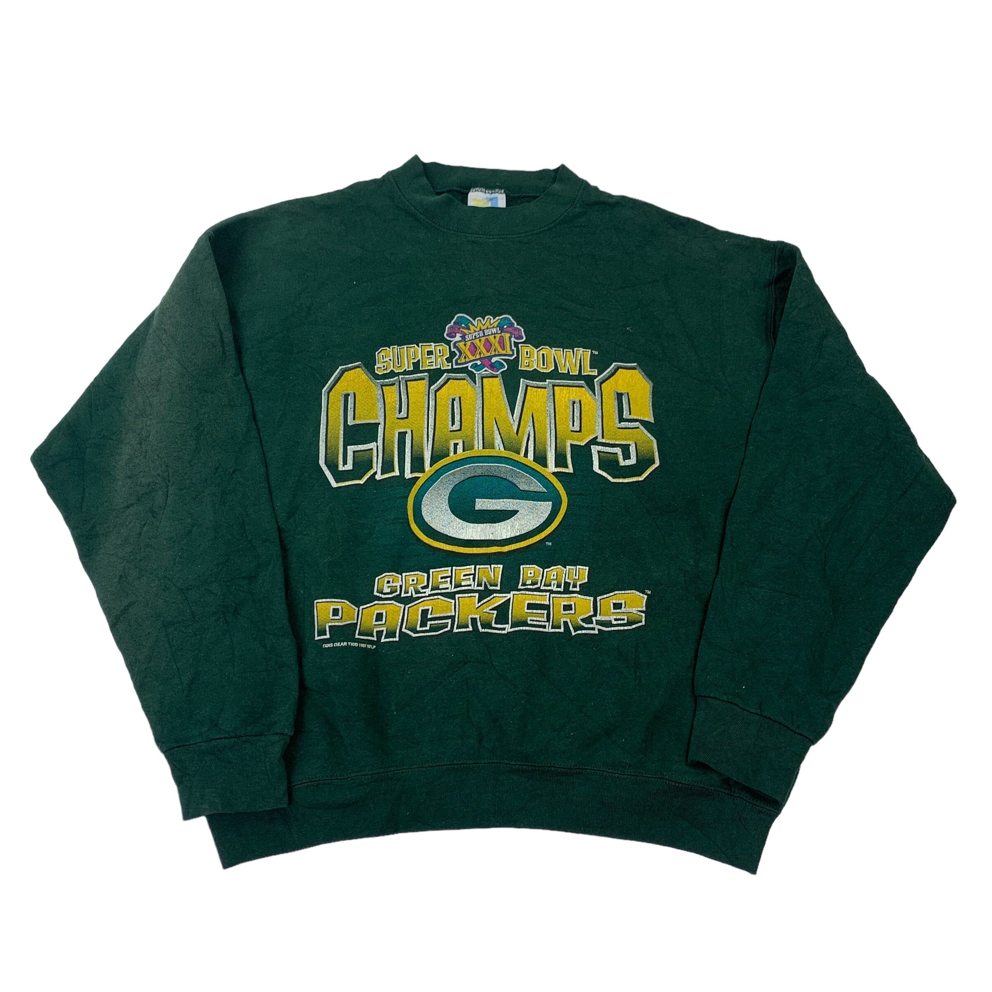 Greenbay Packers Super Bowl XXXI Sweater - XL Sweaters NFL coat outerwear pufferseason second hand vintage shop österreich germany deutschland angebot daunenjacke winterjacke jacke