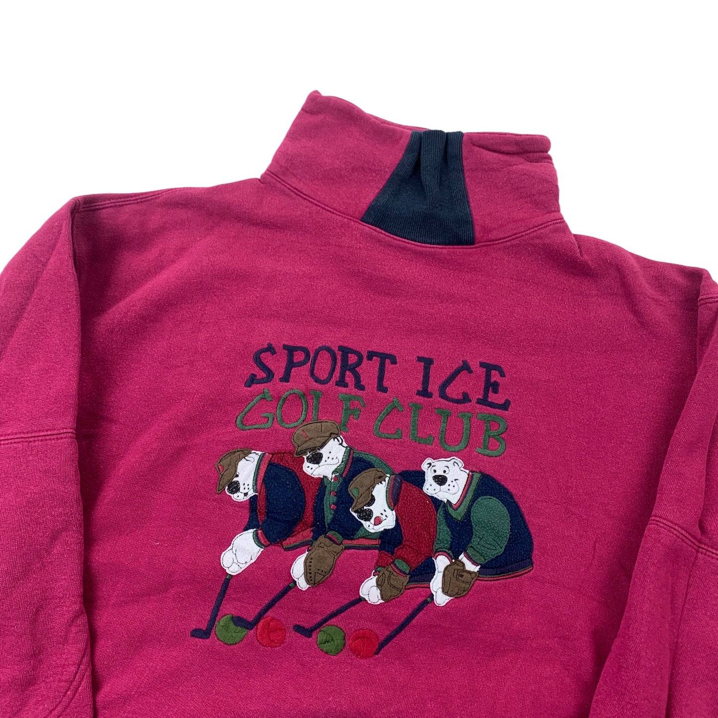 Iceberg Sport Ice "Golf Club" Sweater - M Sweaters Iceberg coat outerwear pufferseason second hand vintage shop österreich germany deutschland angebot daunenjacke winterjacke jacke