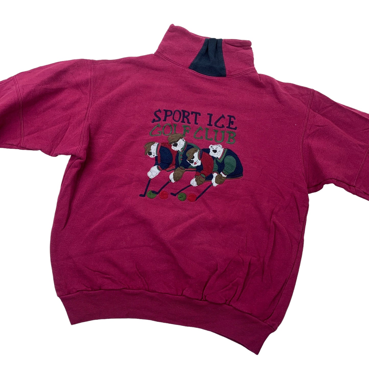 Iceberg Sport Ice "Golf Club" Sweater - M Sweaters Iceberg coat outerwear pufferseason second hand vintage shop österreich germany deutschland angebot daunenjacke winterjacke jacke