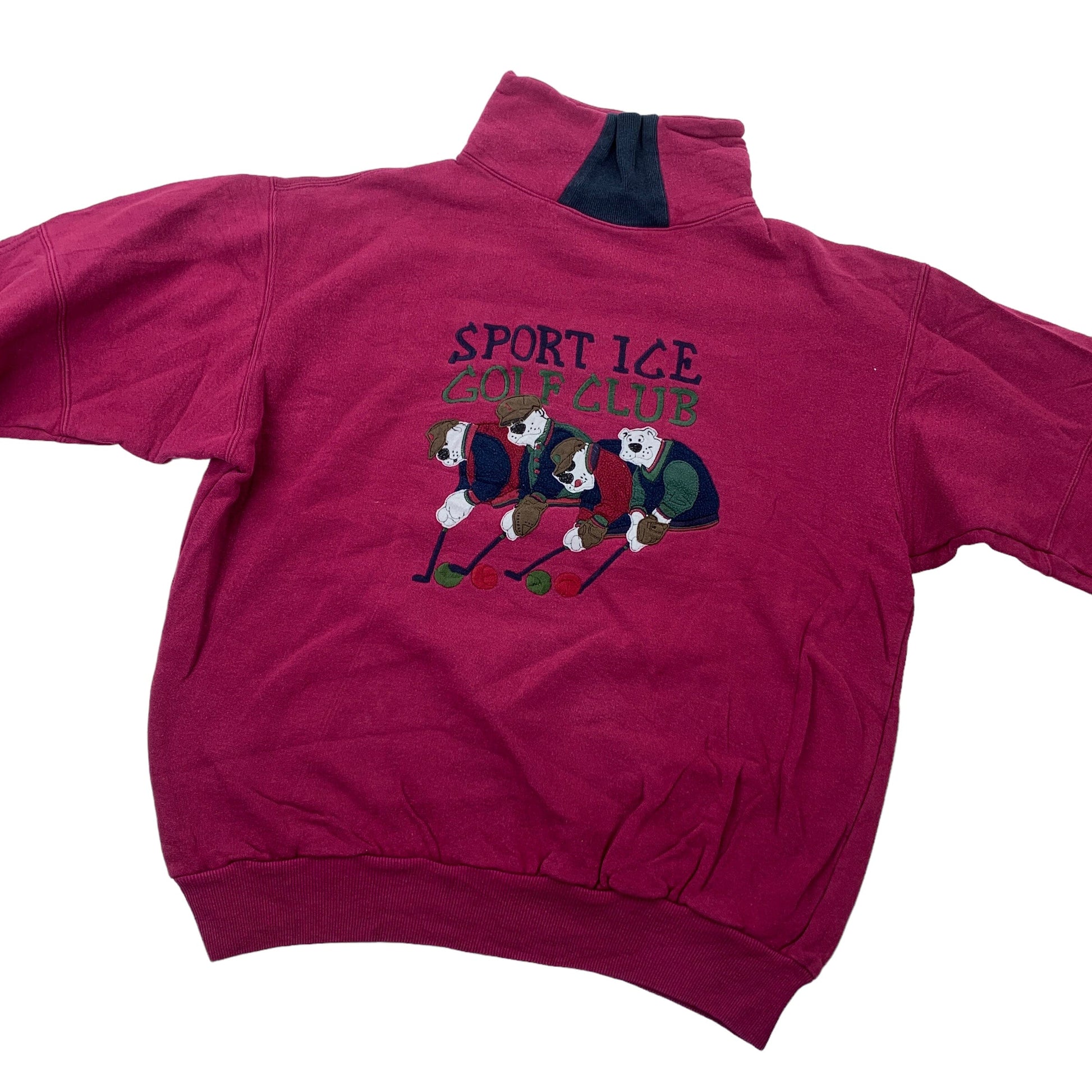 Iceberg Sport Ice "Golf Club" Sweater - M Sweaters Iceberg coat outerwear pufferseason second hand vintage shop österreich germany deutschland angebot daunenjacke winterjacke jacke