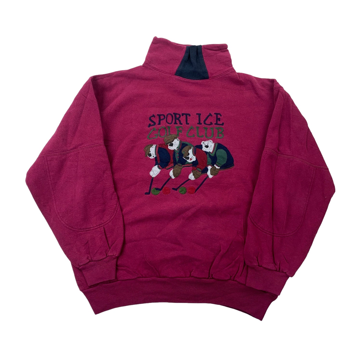 Iceberg Sport Ice "Golf Club" Sweater - M Sweaters Iceberg coat outerwear pufferseason second hand vintage shop österreich germany deutschland angebot daunenjacke winterjacke jacke