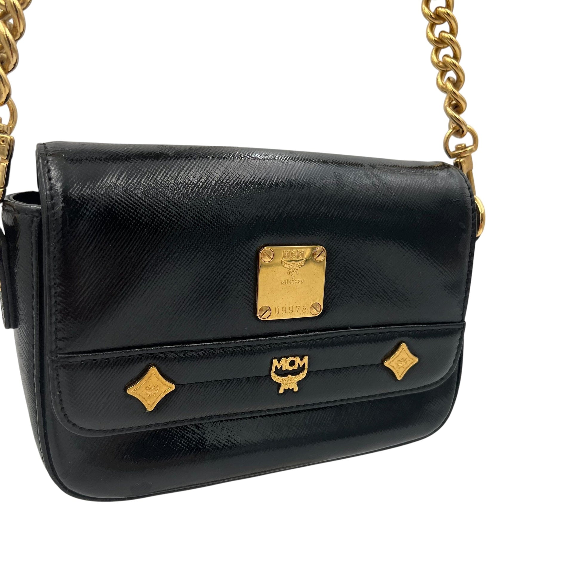 MCM Mini Handle Bag Evening Bag Designer Bags MCM coat outerwear pufferseason second hand vintage shop österreich germany deutschland angebot daunenjacke winterjacke jacke