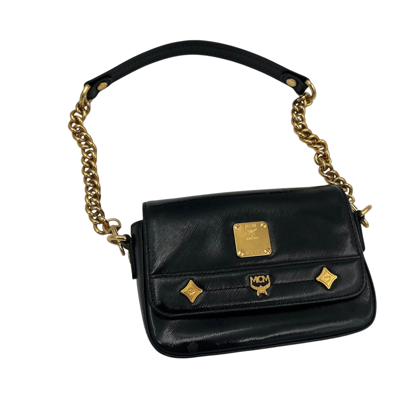 MCM Mini Handle Bag Evening Bag Designer Bags MCM coat outerwear pufferseason second hand vintage shop österreich germany deutschland angebot daunenjacke winterjacke jacke