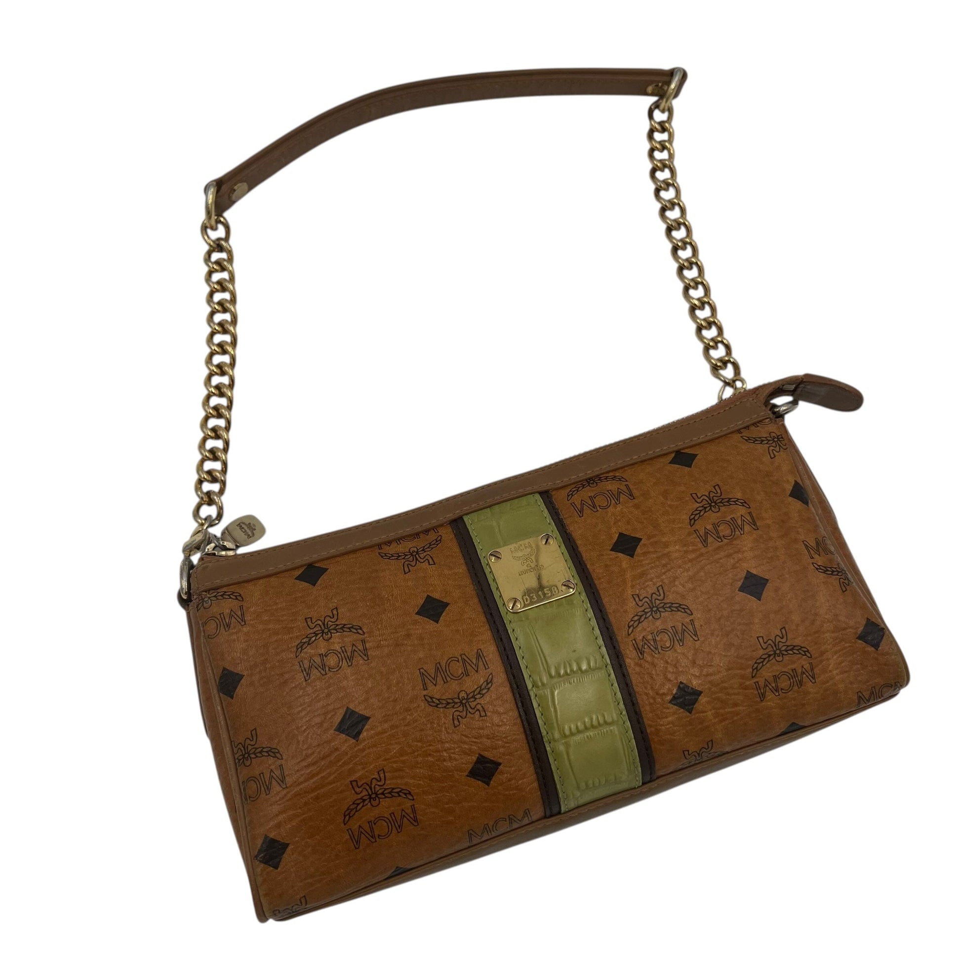 MCM Munich Mini Bag Handbag Handtasche Designer Bags MCM coat outerwear pufferseason second hand vintage shop österreich germany deutschland angebot daunenjacke winterjacke jacke