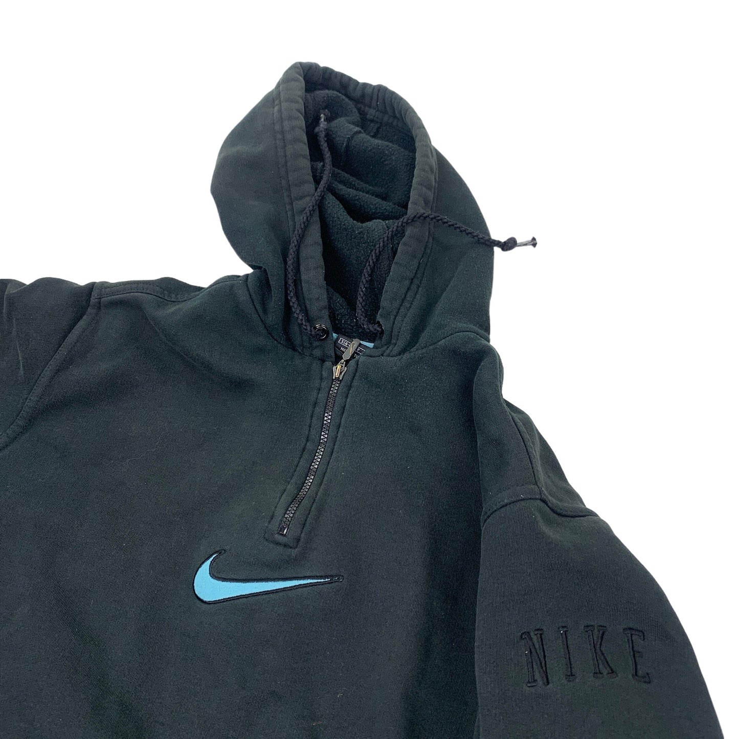 Nike Center Swoosh Half Zip Hoodie - S Sweaters Nike coat outerwear pufferseason second hand vintage shop österreich germany deutschland angebot daunenjacke winterjacke jacke