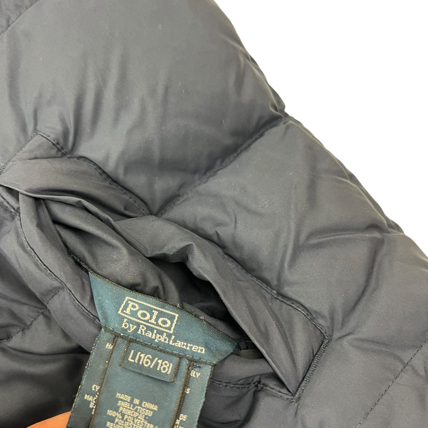 Polo Ralph Lauren Reversible Puffer Vest Gilet - XS (Kids L) Ralph Lauren Ralph Lauren coat outerwear pufferseason second hand vintage shop österreich germany deutschland angebot daunenjacke winterjacke jacke