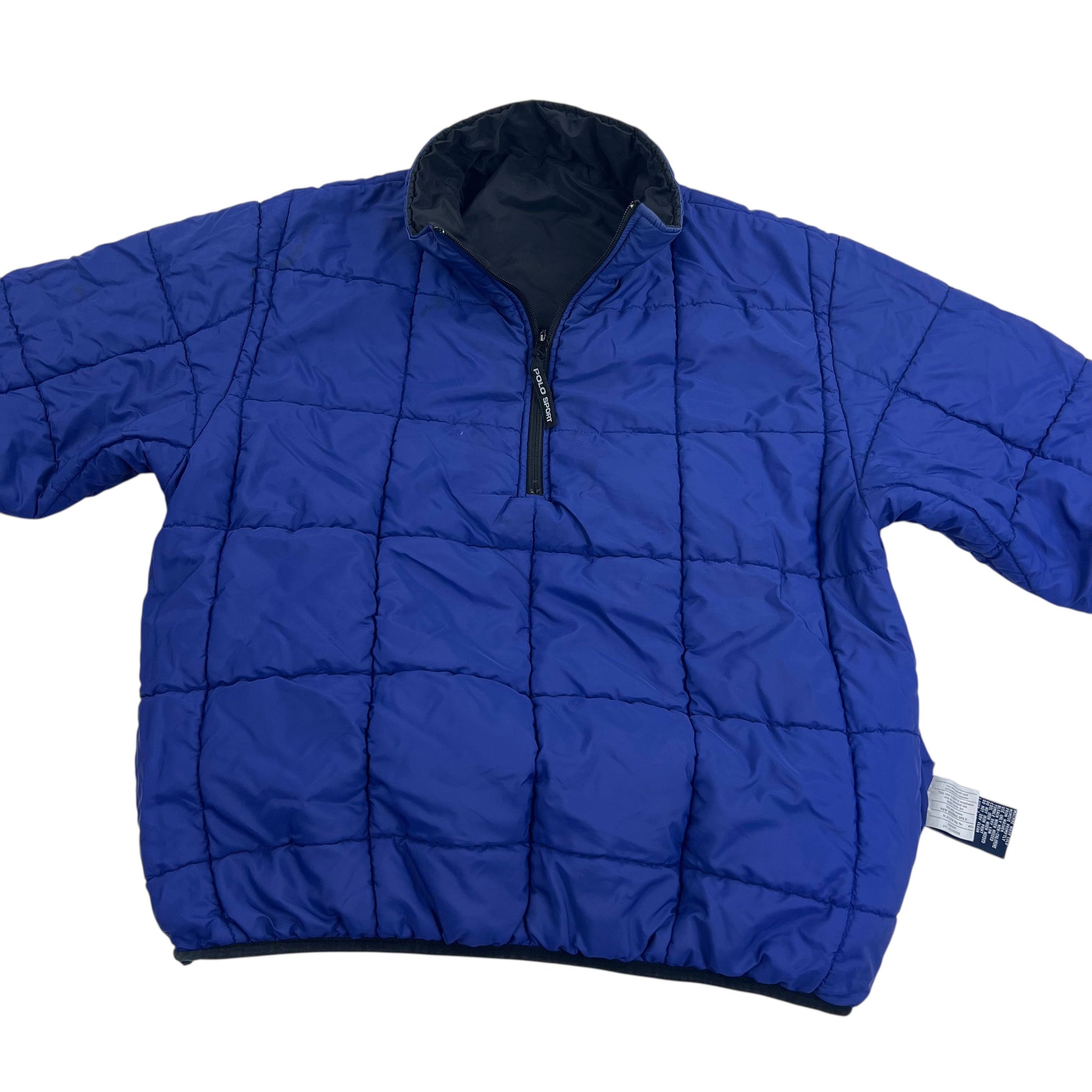 Ralph Lauren Polo Sport Reversible 1/4 Zip Puffer Jacket - L Ralph Lauren Ralph Lauren coat outerwear pufferseason second hand vintage shop österreich germany deutschland angebot daunenjacke winterjacke jacke