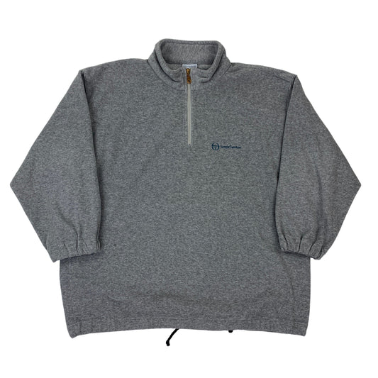 Sergio Tacchini 1/4 Zip Fleece Sweater - XXL Sweaters Sergio Tacchini coat outerwear pufferseason second hand vintage shop österreich germany deutschland angebot daunenjacke winterjacke jacke