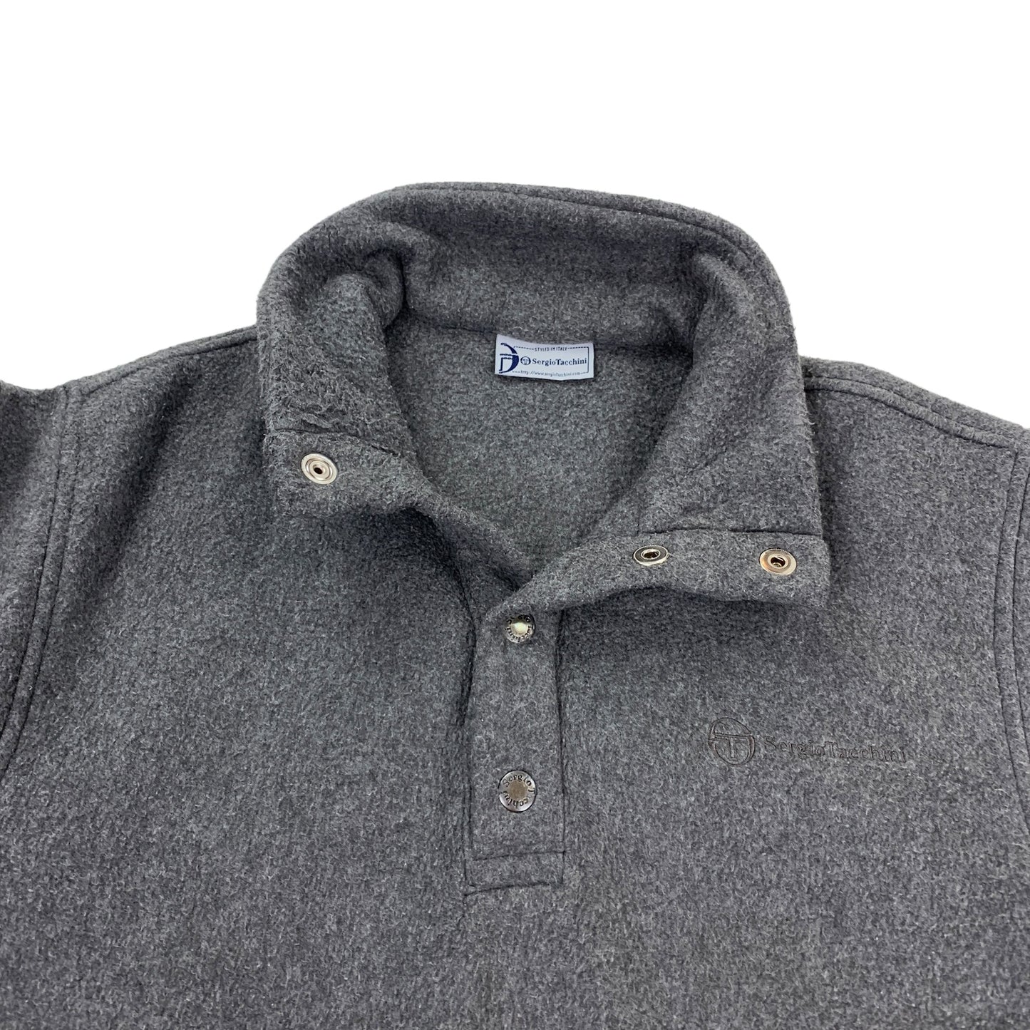 Sergio Tacchini Fleece Sweater - L Sweaters Sergio Tacchini coat outerwear pufferseason second hand vintage shop österreich germany deutschland angebot daunenjacke winterjacke jacke