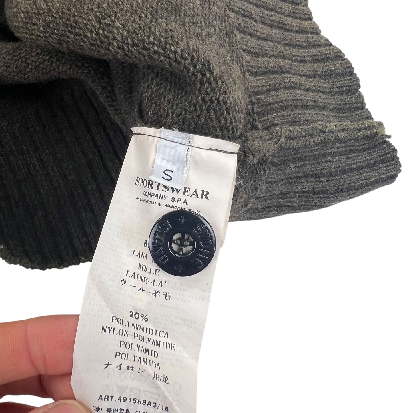 Stone Island 1/4 Button Up Sweater - S Sweaters Stone Island coat outerwear pufferseason second hand vintage shop österreich germany deutschland angebot daunenjacke winterjacke jacke