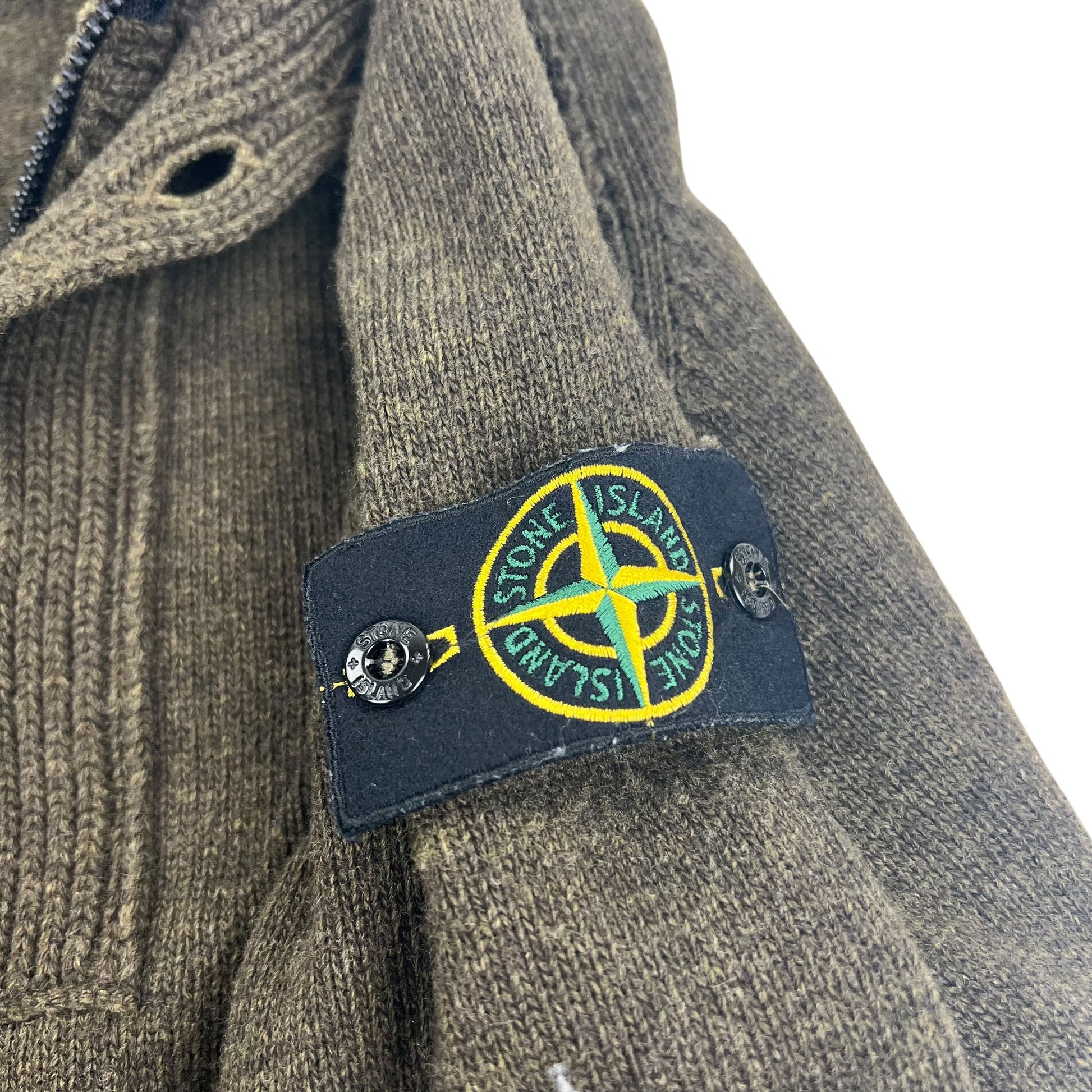 Stone Island 1/4 Button Up Sweater - S Sweaters Stone Island coat outerwear pufferseason second hand vintage shop österreich germany deutschland angebot daunenjacke winterjacke jacke