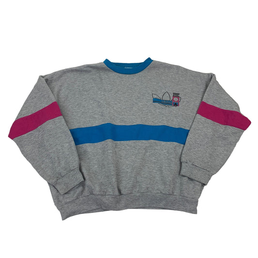 Vintage Adidas Colorblock Sweater - S Sweaters Adidas coat outerwear pufferseason second hand vintage shop österreich germany deutschland angebot daunenjacke winterjacke jacke