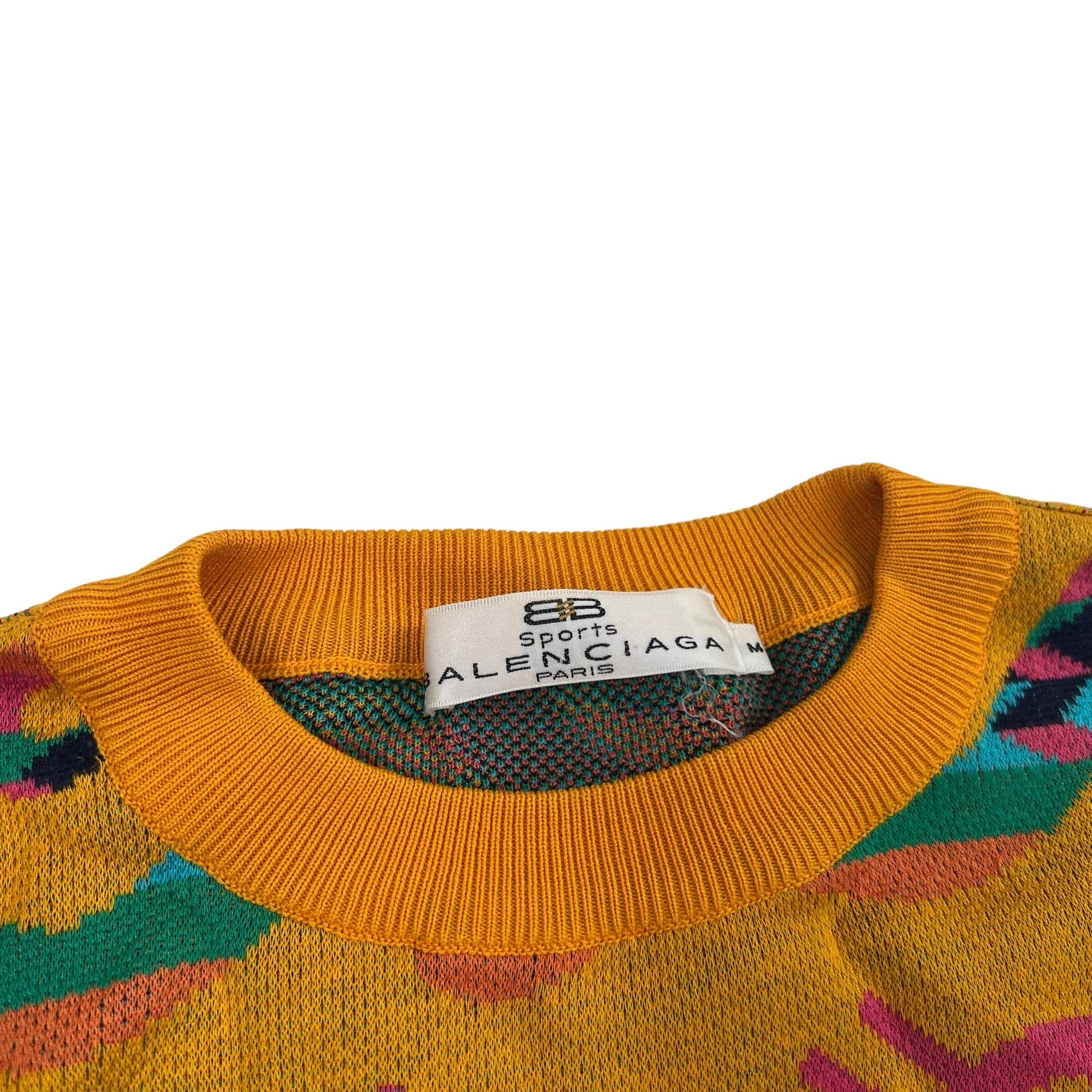 Vintage Balenciaga Sports Knit Sweater - Women M Sweaters Balenciaga coat outerwear pufferseason second hand vintage shop österreich germany deutschland angebot daunenjacke winterjacke jacke