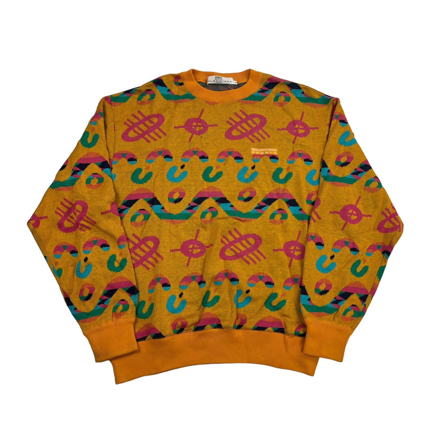 Vintage Balenciaga Sports Knit Sweater - Women M Sweaters Balenciaga coat outerwear pufferseason second hand vintage shop österreich germany deutschland angebot daunenjacke winterjacke jacke