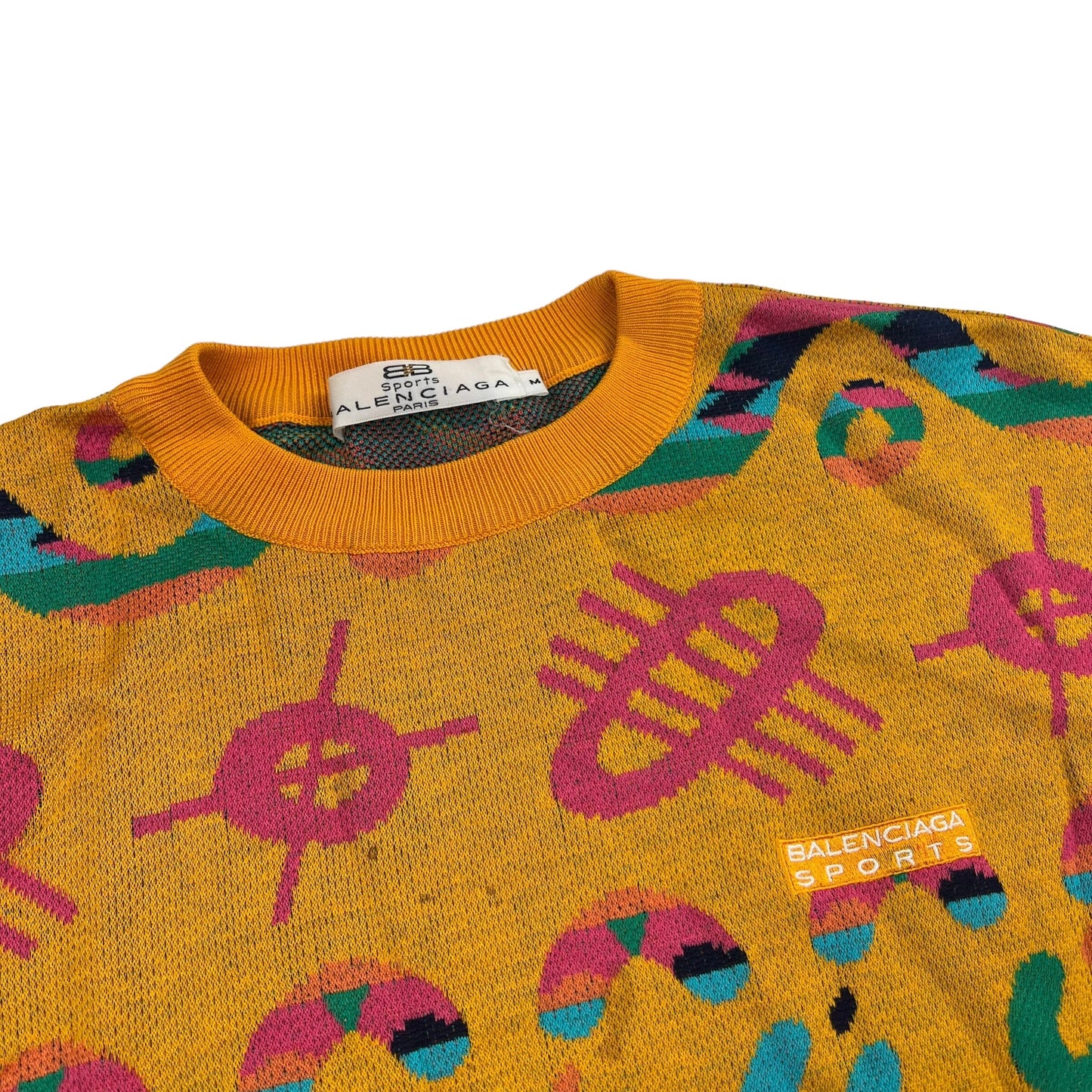 Vintage Balenciaga Sports Knit Sweater - Women M Sweaters Balenciaga coat outerwear pufferseason second hand vintage shop österreich germany deutschland angebot daunenjacke winterjacke jacke