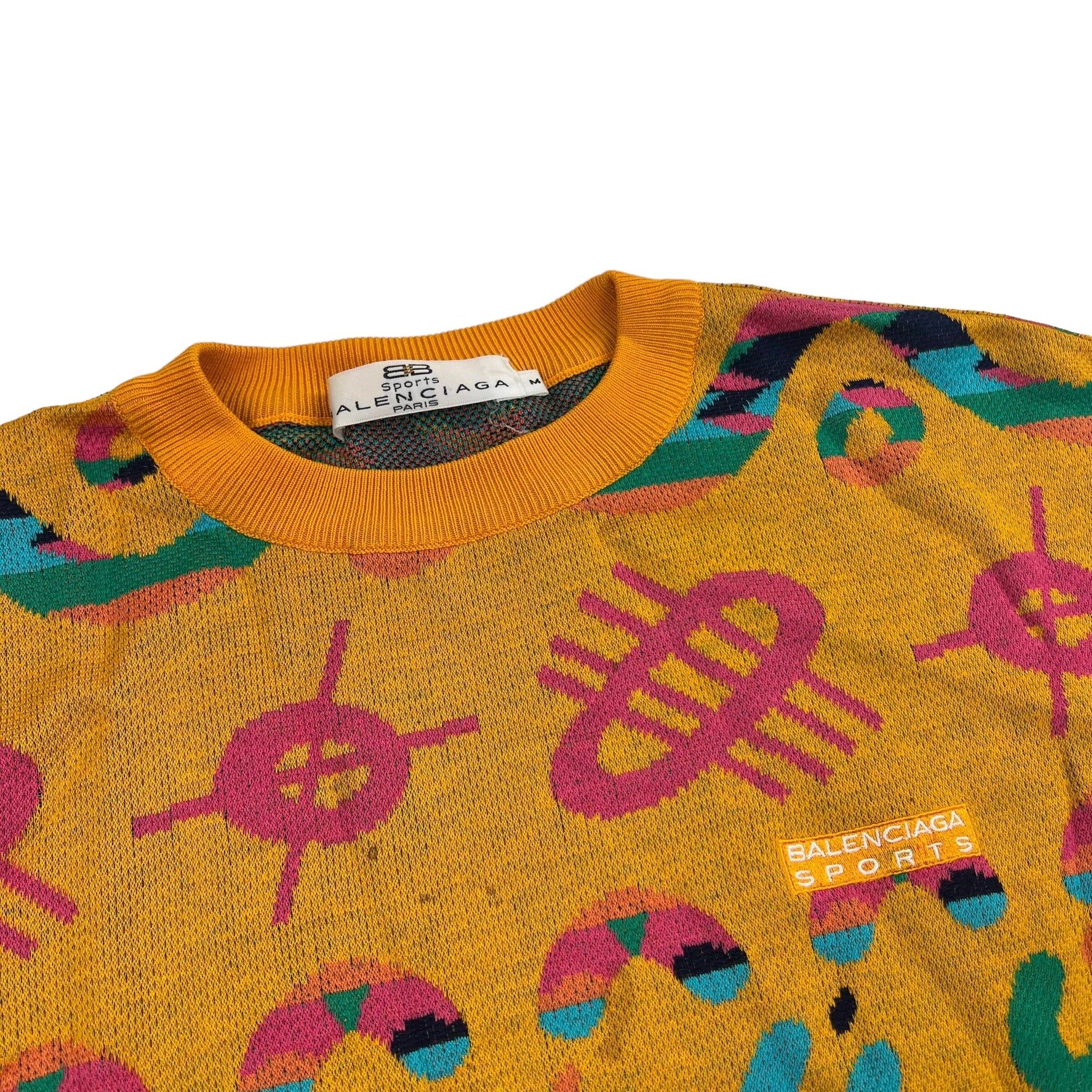 Vintage Balenciaga Sports Knit Sweater - Women M Sweaters Balenciaga coat outerwear pufferseason second hand vintage shop österreich germany deutschland angebot daunenjacke winterjacke jacke