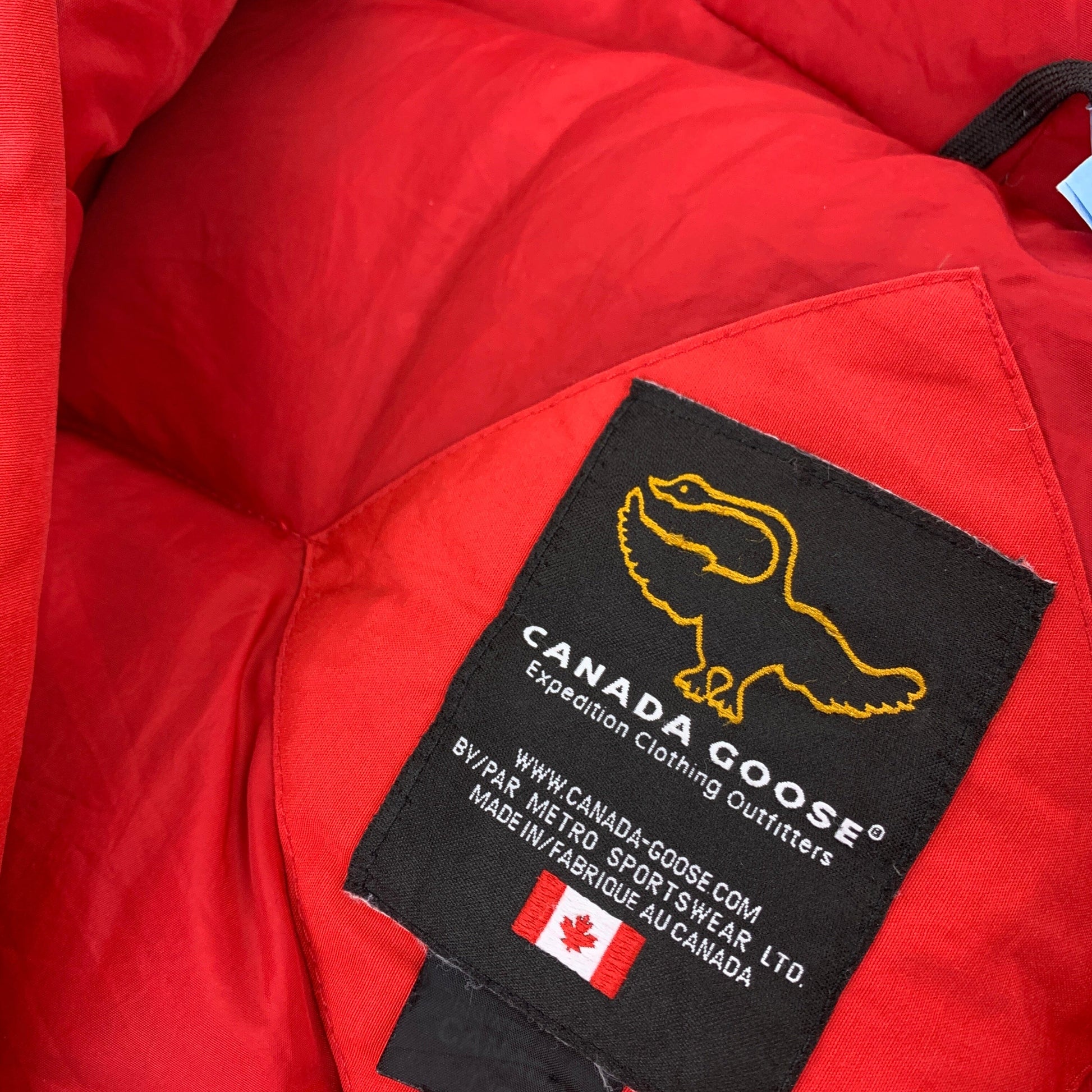 Vintage Canada Goose "BIG RED" Expedition Parka Coat Jacket Canada Goose Canada Goose coat outerwear pufferseason second hand vintage shop österreich germany deutschland angebot daunenjacke winterjacke jacke