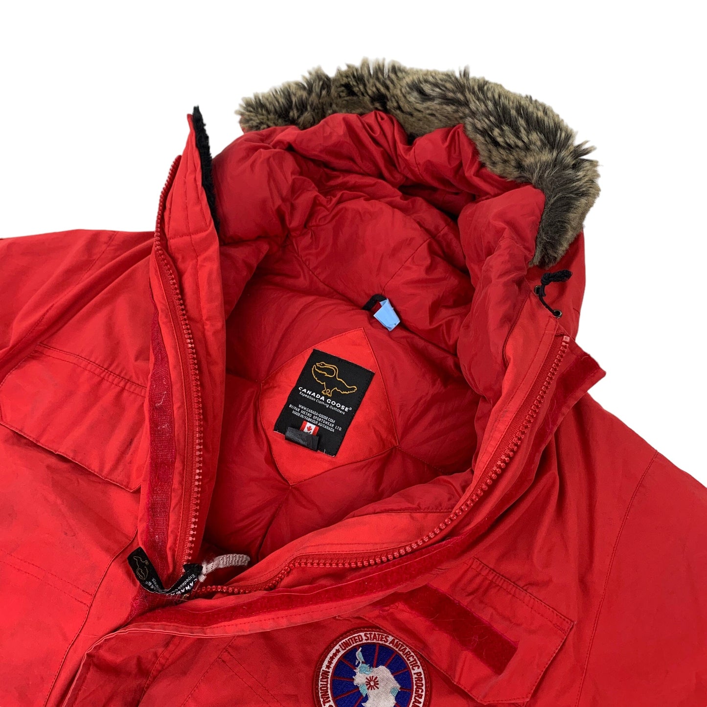 Vintage Canada Goose "BIG RED" Expedition Parka Coat Jacket Canada Goose Canada Goose coat outerwear pufferseason second hand vintage shop österreich germany deutschland angebot daunenjacke winterjacke jacke