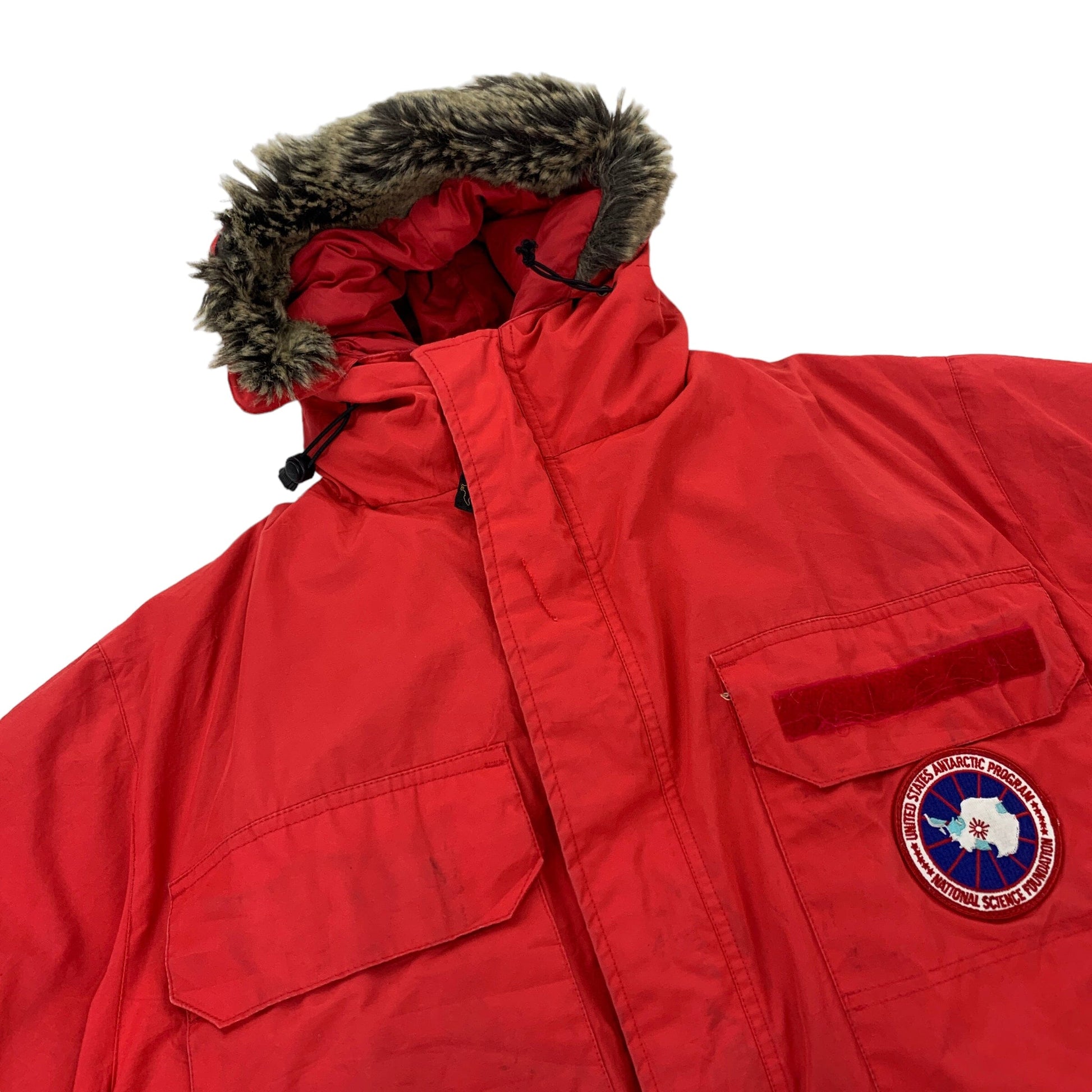 Vintage Canada Goose "BIG RED" Expedition Parka Coat Jacket Canada Goose Canada Goose coat outerwear pufferseason second hand vintage shop österreich germany deutschland angebot daunenjacke winterjacke jacke