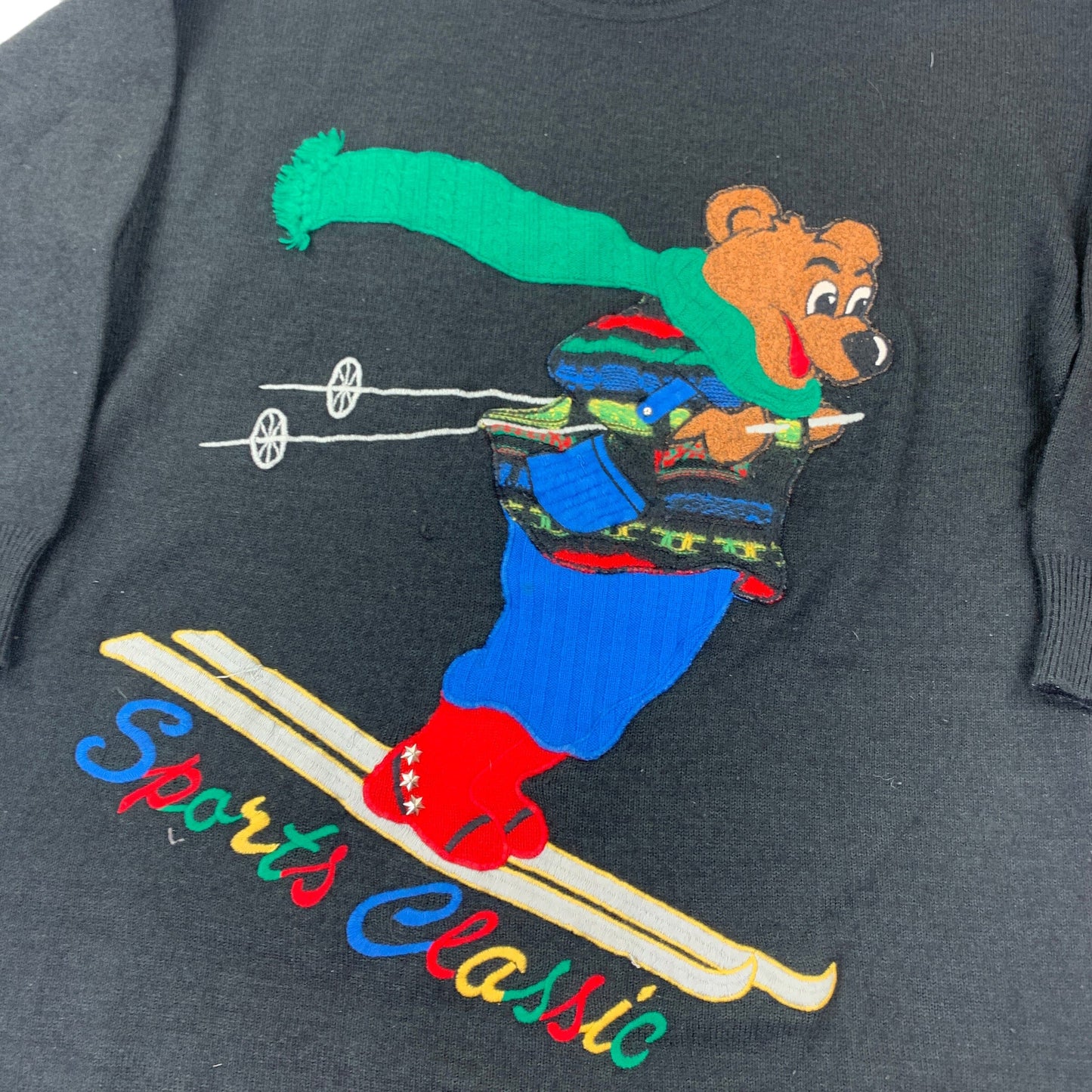 Vintage Carlo Colucci "Attenzione" Sweater - XL Sweaters Carlo Colucci coat outerwear pufferseason second hand vintage shop österreich germany deutschland angebot daunenjacke winterjacke jacke