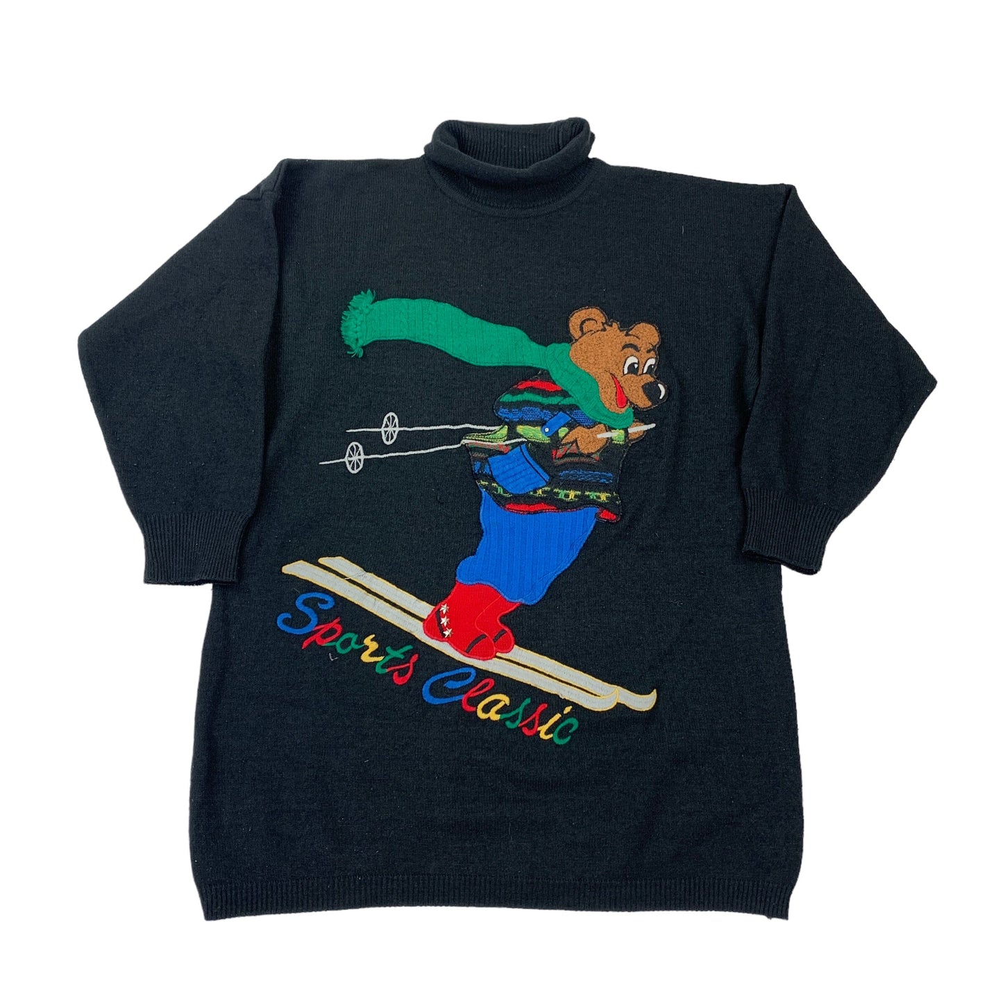 Vintage Carlo Colucci "Attenzione" Sweater - XL Sweaters Carlo Colucci coat outerwear pufferseason second hand vintage shop österreich germany deutschland angebot daunenjacke winterjacke jacke