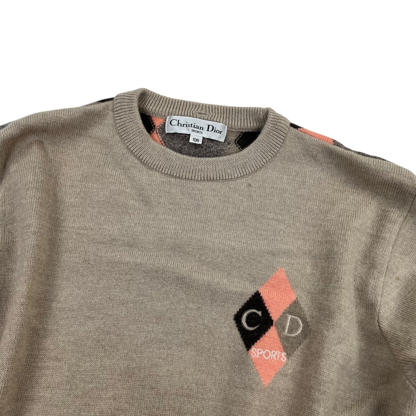 Vintage Christian Dior Wool Sweater - Women L Sweaters Dior coat outerwear pufferseason second hand vintage shop österreich germany deutschland angebot daunenjacke winterjacke jacke