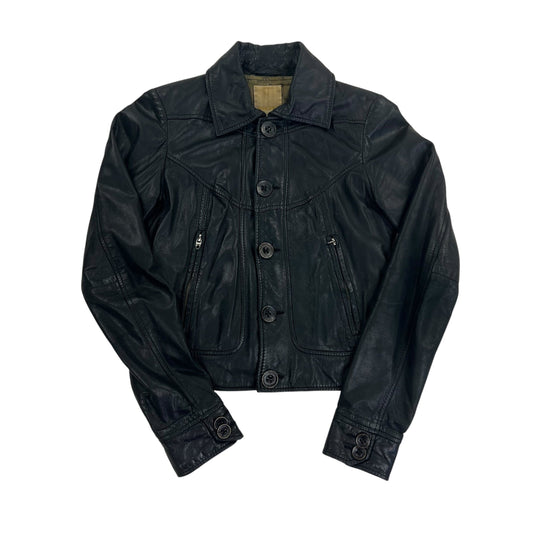 Vintage Diesel Lambsleather Leather Jacket Outdoor - Women S Windbreakers Diesel coat outerwear pufferseason second hand vintage shop österreich germany deutschland angebot daunenjacke winterjacke jacke