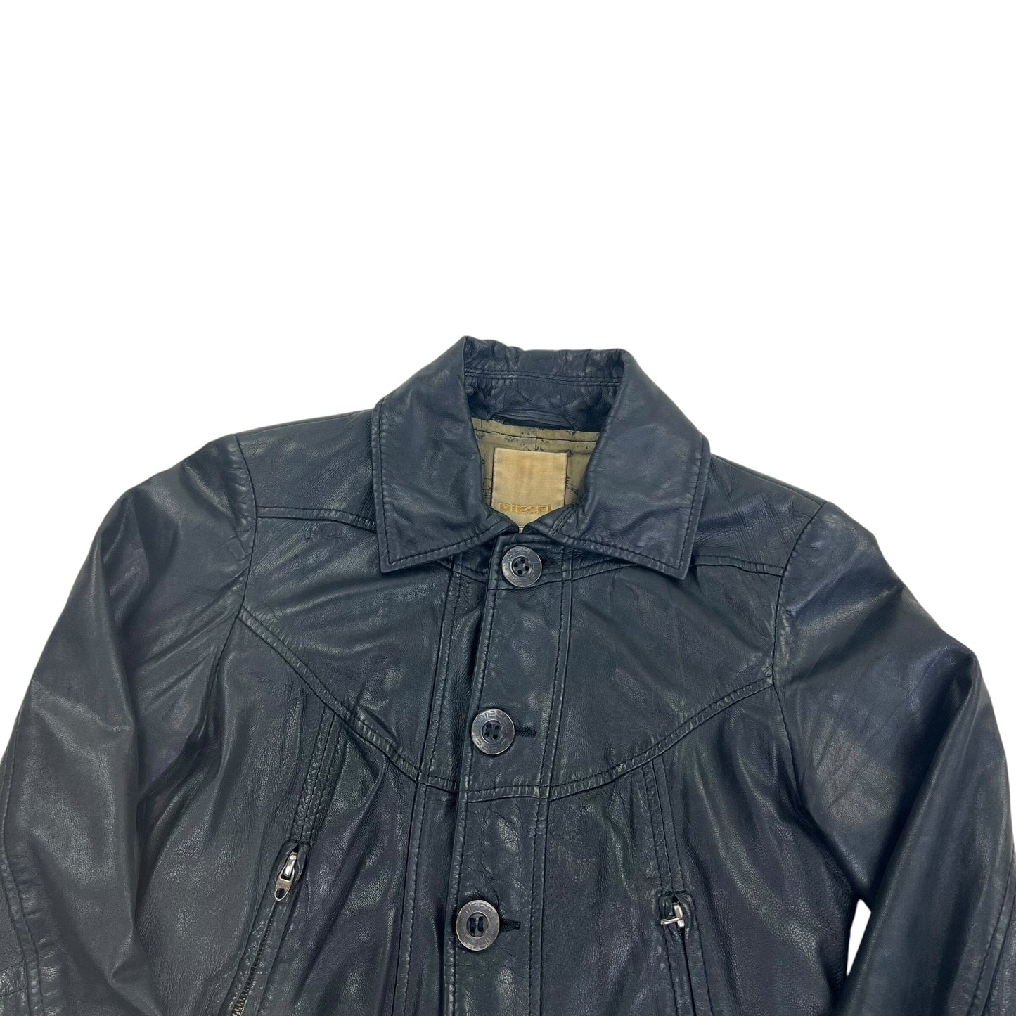 Vintage Diesel Lambsleather Leather Jacket Outdoor - Women S Windbreakers Diesel coat outerwear pufferseason second hand vintage shop österreich germany deutschland angebot daunenjacke winterjacke jacke