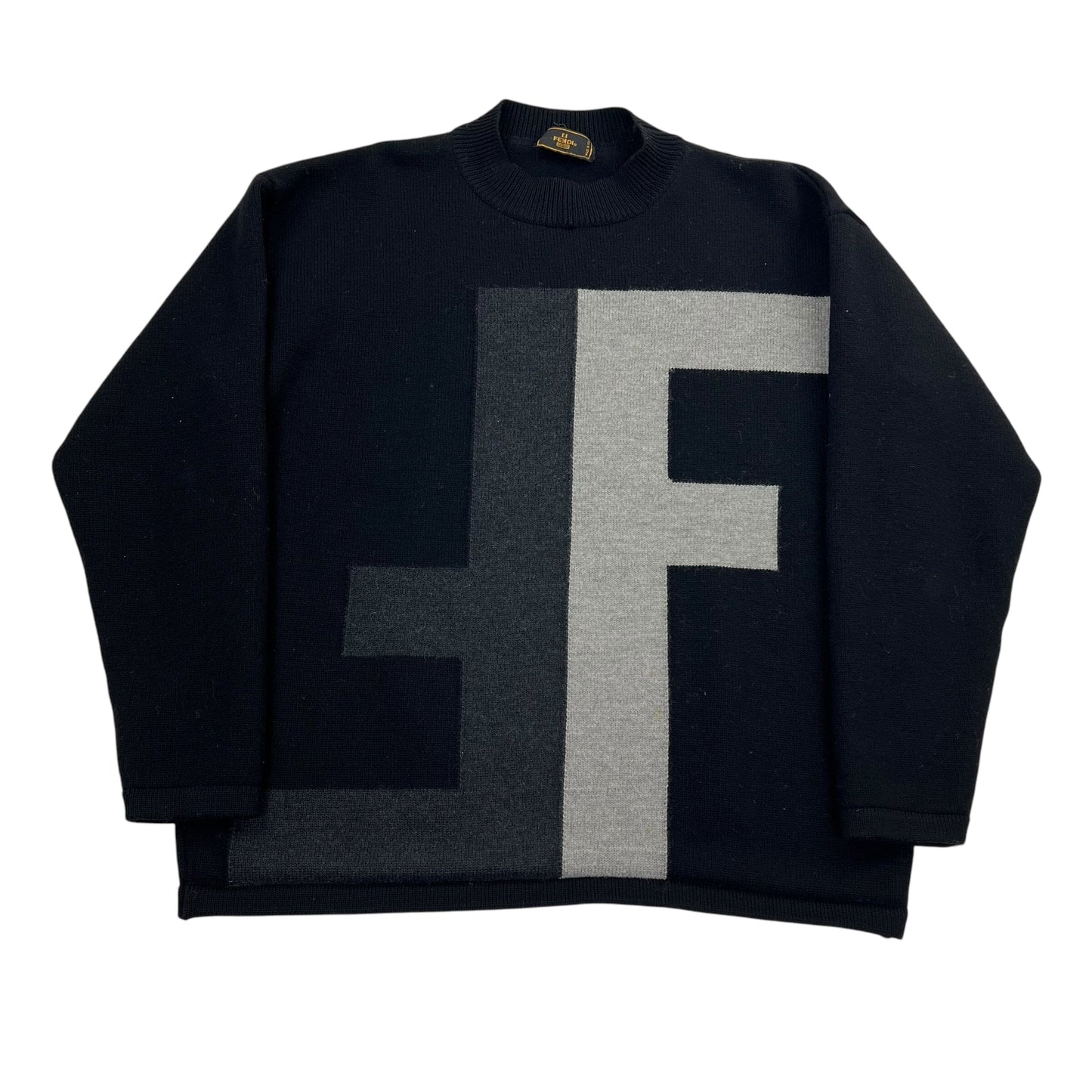 Vintage Fendi Roma Sweater - M Sweaters Fendi coat outerwear pufferseason second hand vintage shop österreich germany deutschland angebot daunenjacke winterjacke jacke