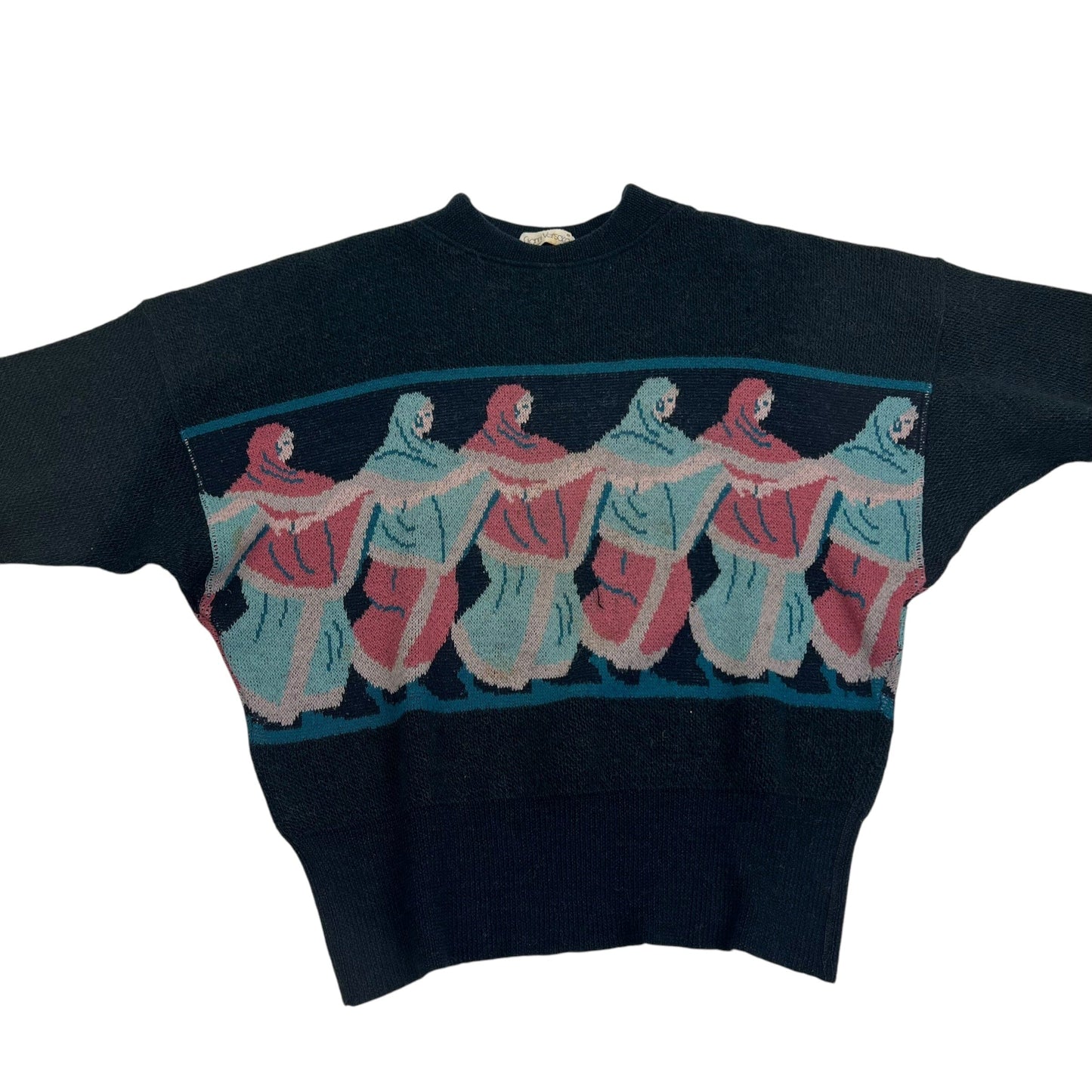 Vintage Gianni Versace "Sister" Egypt Wool Sweater Pullover - M Sweaters Gianni Versace coat outerwear pufferseason second hand vintage shop österreich germany deutschland angebot daunenjacke winterjacke jacke