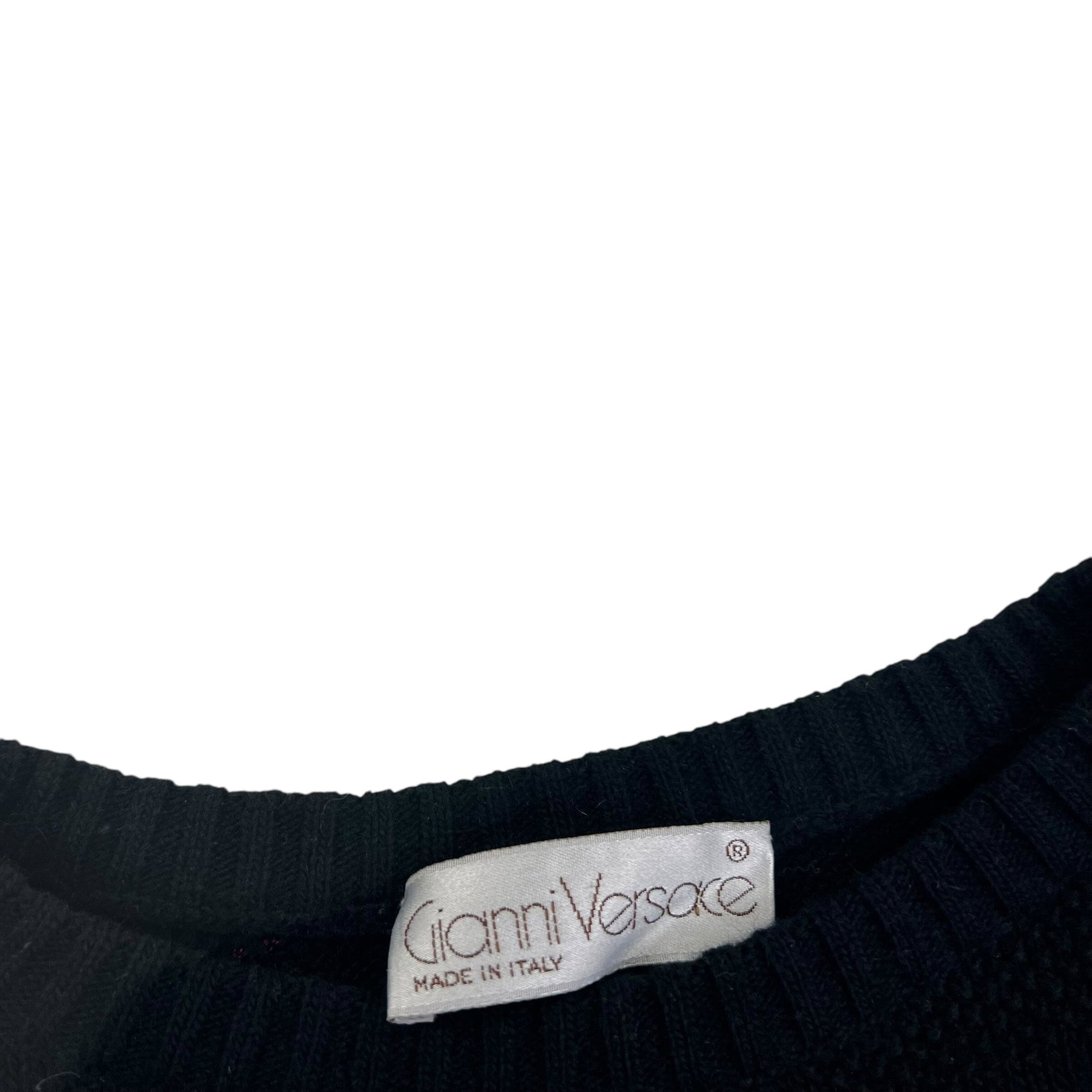 Vintage Gianni Versace Wool Sweater Pullover - S Sweaters Gianni Versace coat outerwear pufferseason second hand vintage shop österreich germany deutschland angebot daunenjacke winterjacke jacke