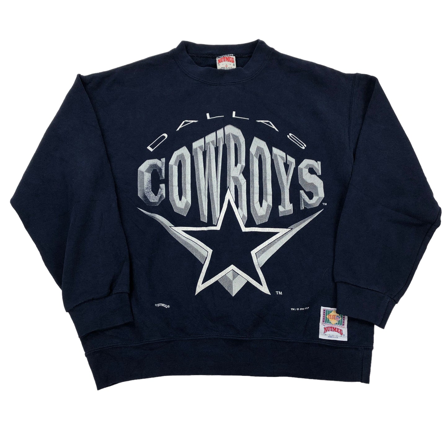 Vintage Nutmeg 1994 Dallas Cowboys Sweater - M Sweaters Nutmeg coat outerwear pufferseason second hand vintage shop österreich germany deutschland angebot daunenjacke winterjacke jacke