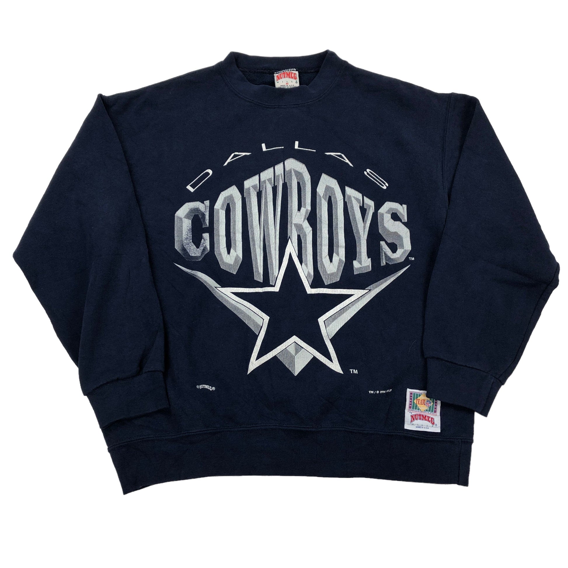 Vintage Nutmeg 1994 Dallas Cowboys Sweater - M Sweaters Nutmeg coat outerwear pufferseason second hand vintage shop österreich germany deutschland angebot daunenjacke winterjacke jacke
